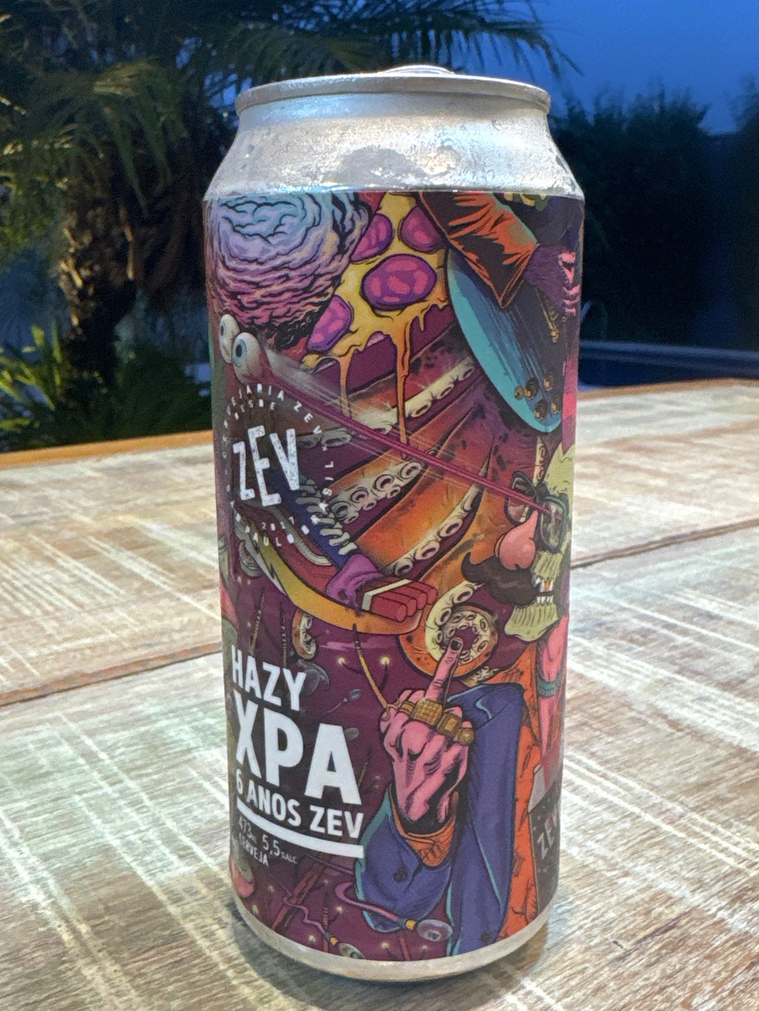 HAZY XPA 6 Anos ZEV, Cervejaria ZEV