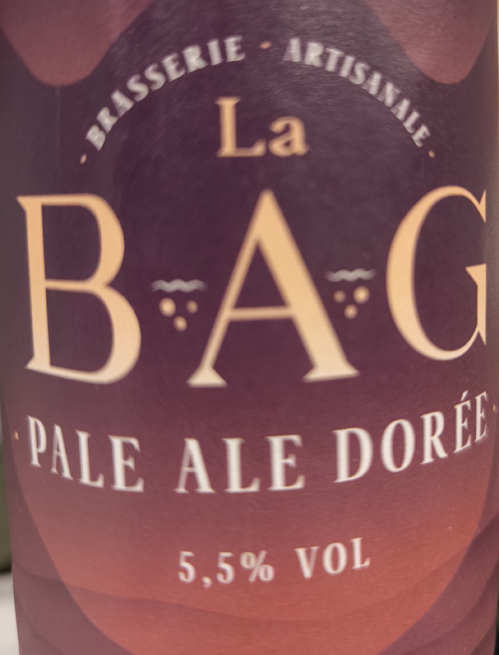 la bag pale ale dorée, La BAG Brasserie