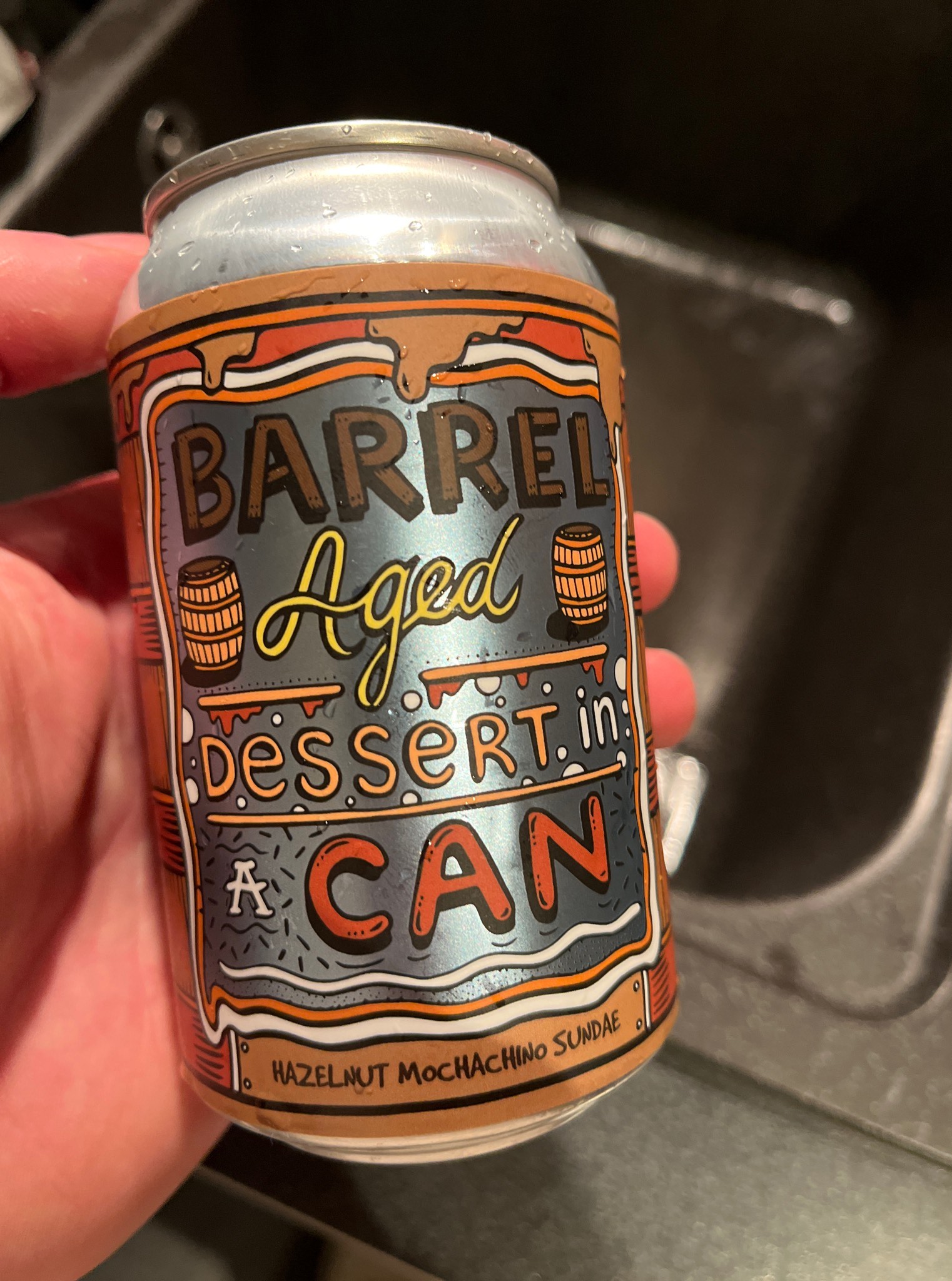 Barrel Aged Dessert In A Can - Hazelnut Moccachino Sundae, Norway