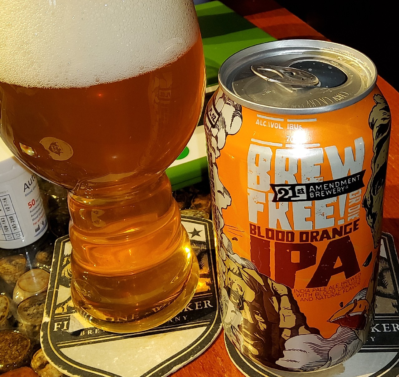 Blood Orange Brew Free! or Die, 21st Amendment Brewery