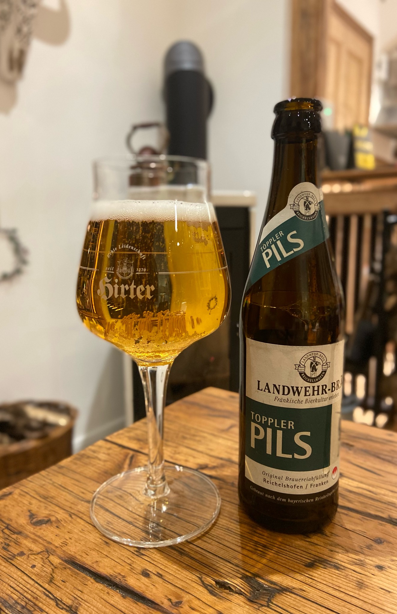 Toppler-Pils, Landwehr Bräu Reichelshofen, Steinsfeld