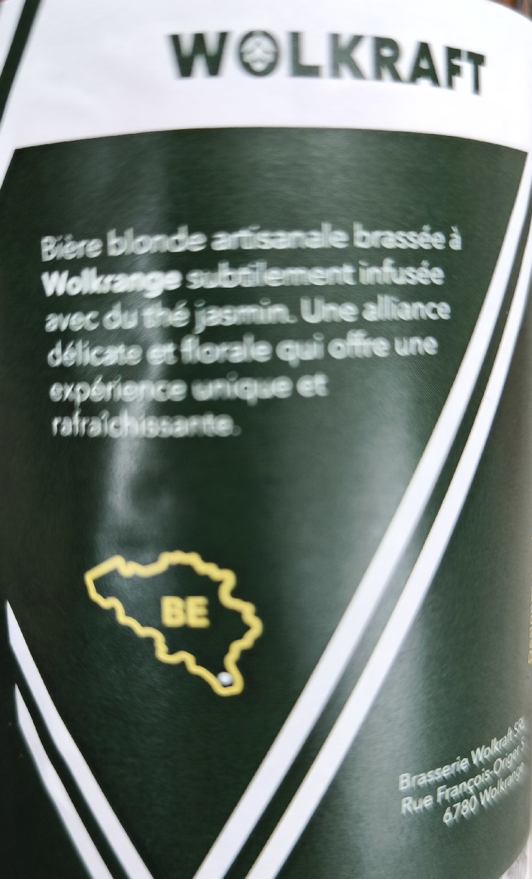 wolkraft blonde jasmin, Brasserie Wolkraft SRL