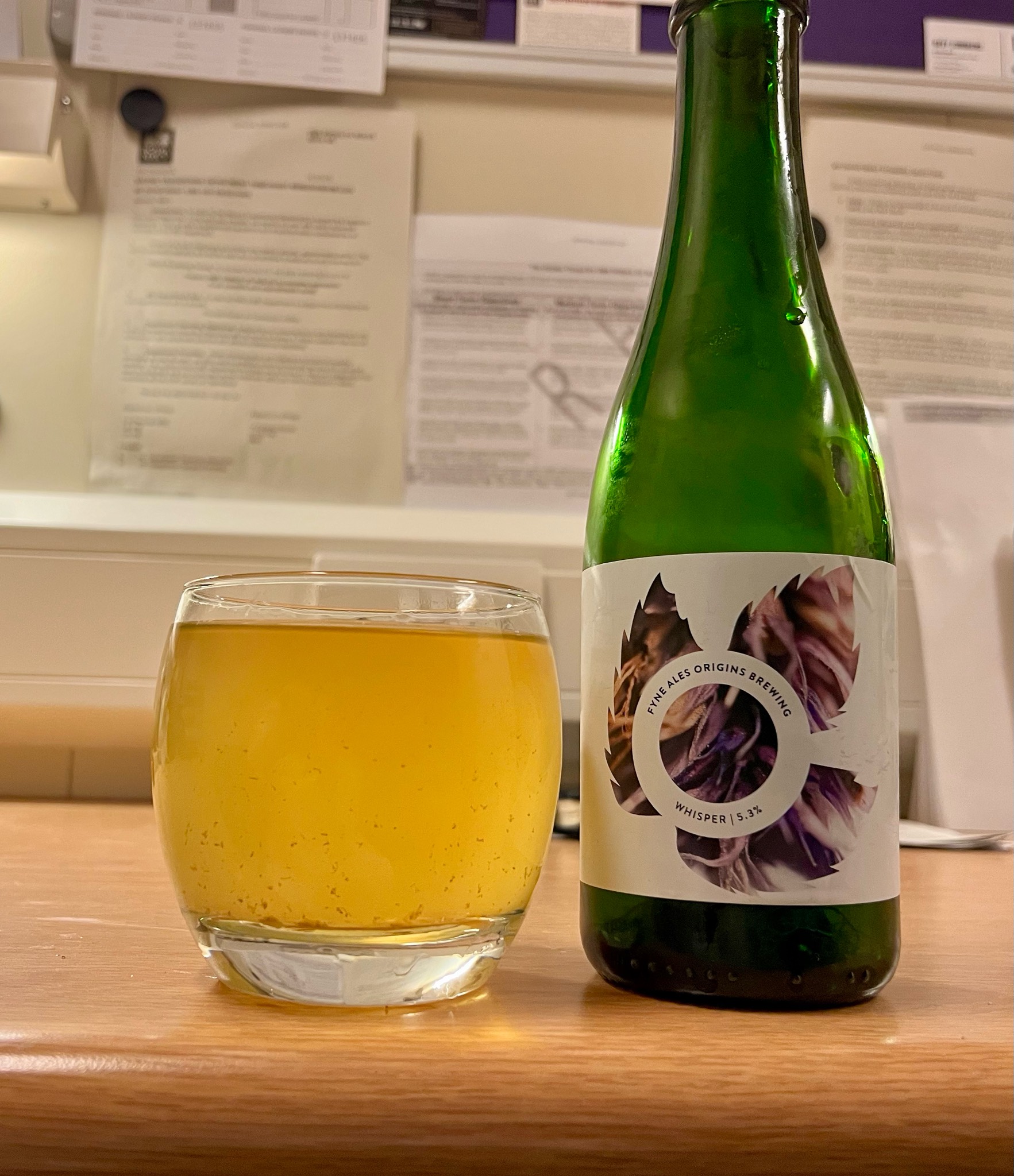 Whisper, Origins Brewing