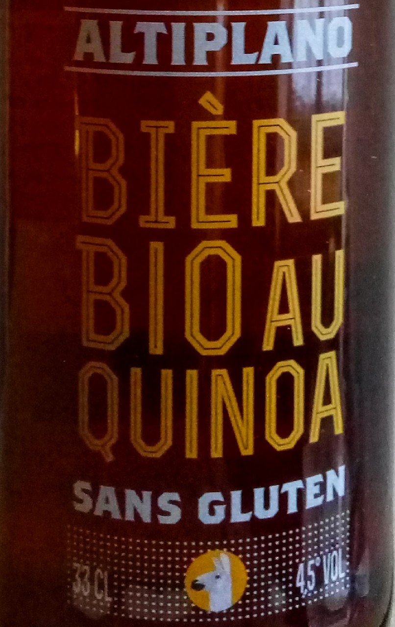 Altiplano Bière Bio au Quinoa, France