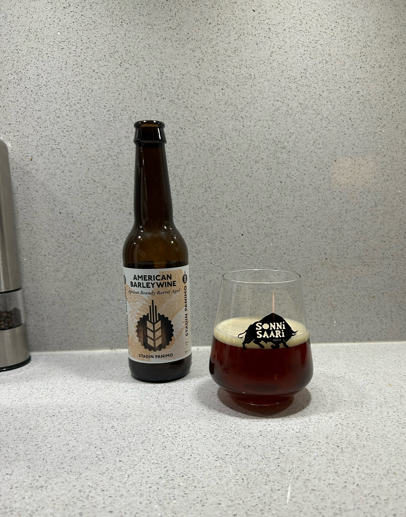 American Barley Wine Apricot Brandy Barrel Aged, Finland