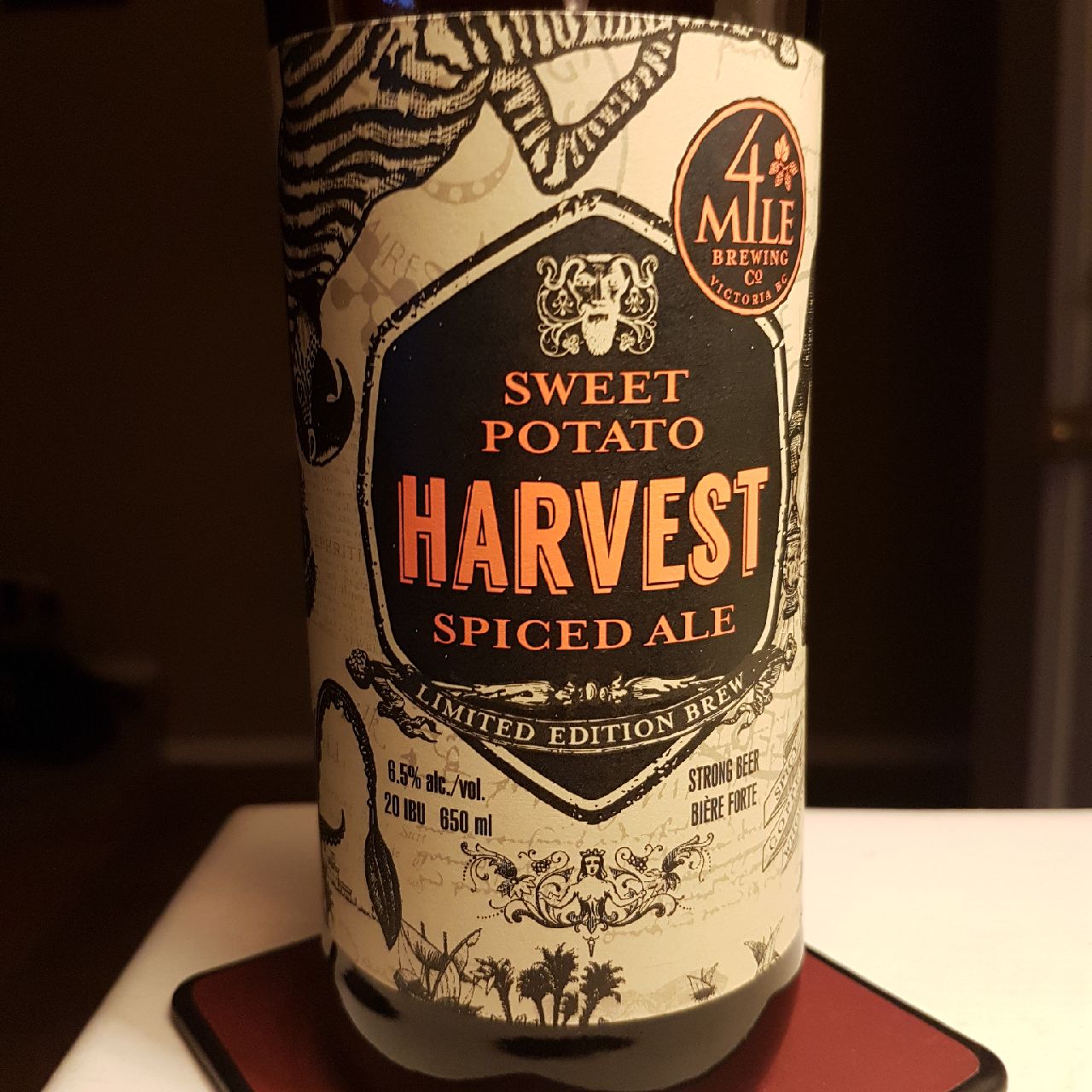 Sweet Potato Harvest Ale, Canada