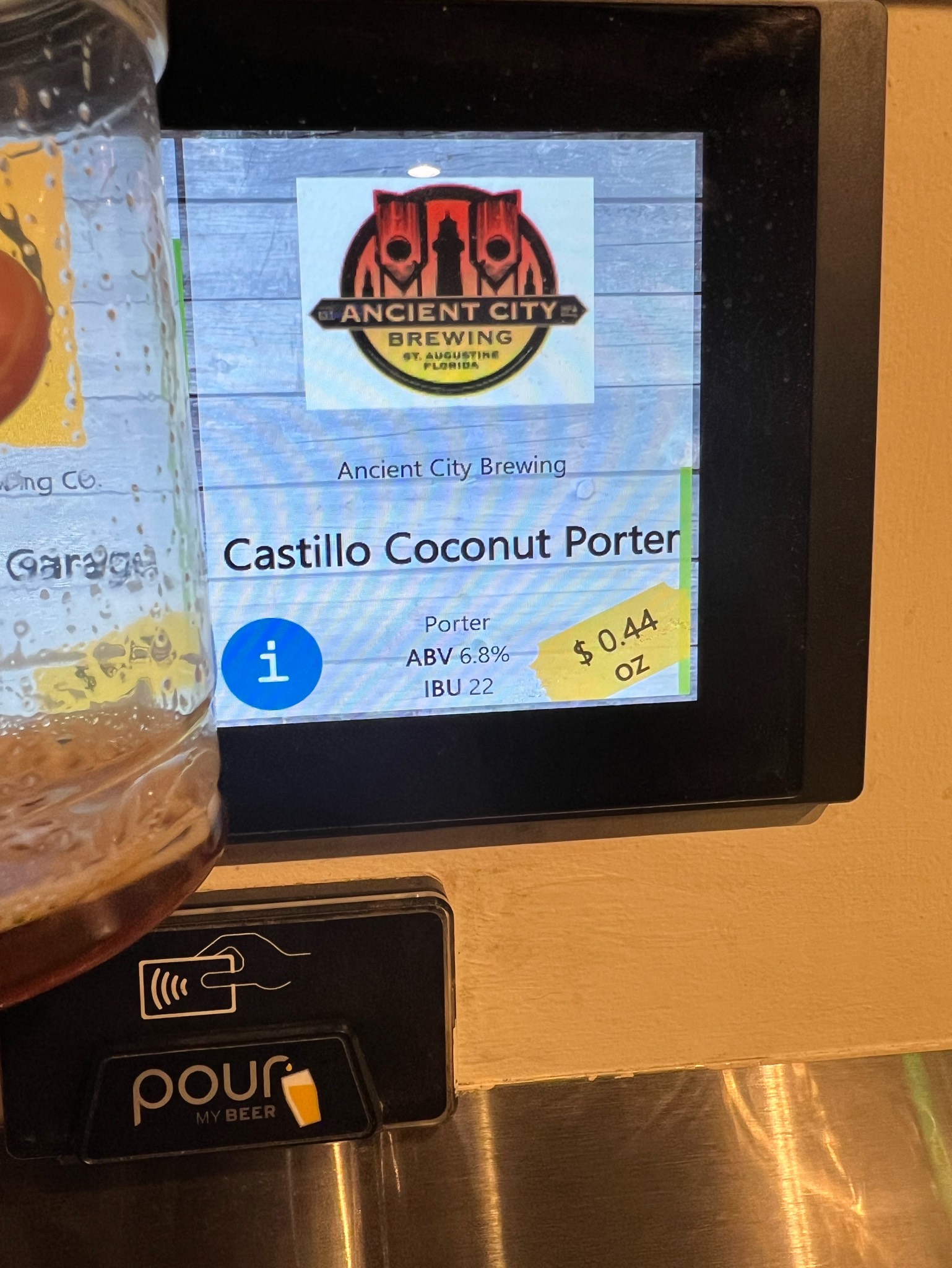 Castillo coconut porter, Ancient City Brewing