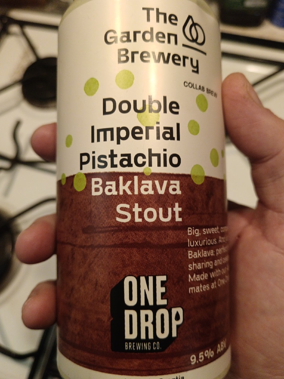 Double impérial pistachio baklava stout, Australia
