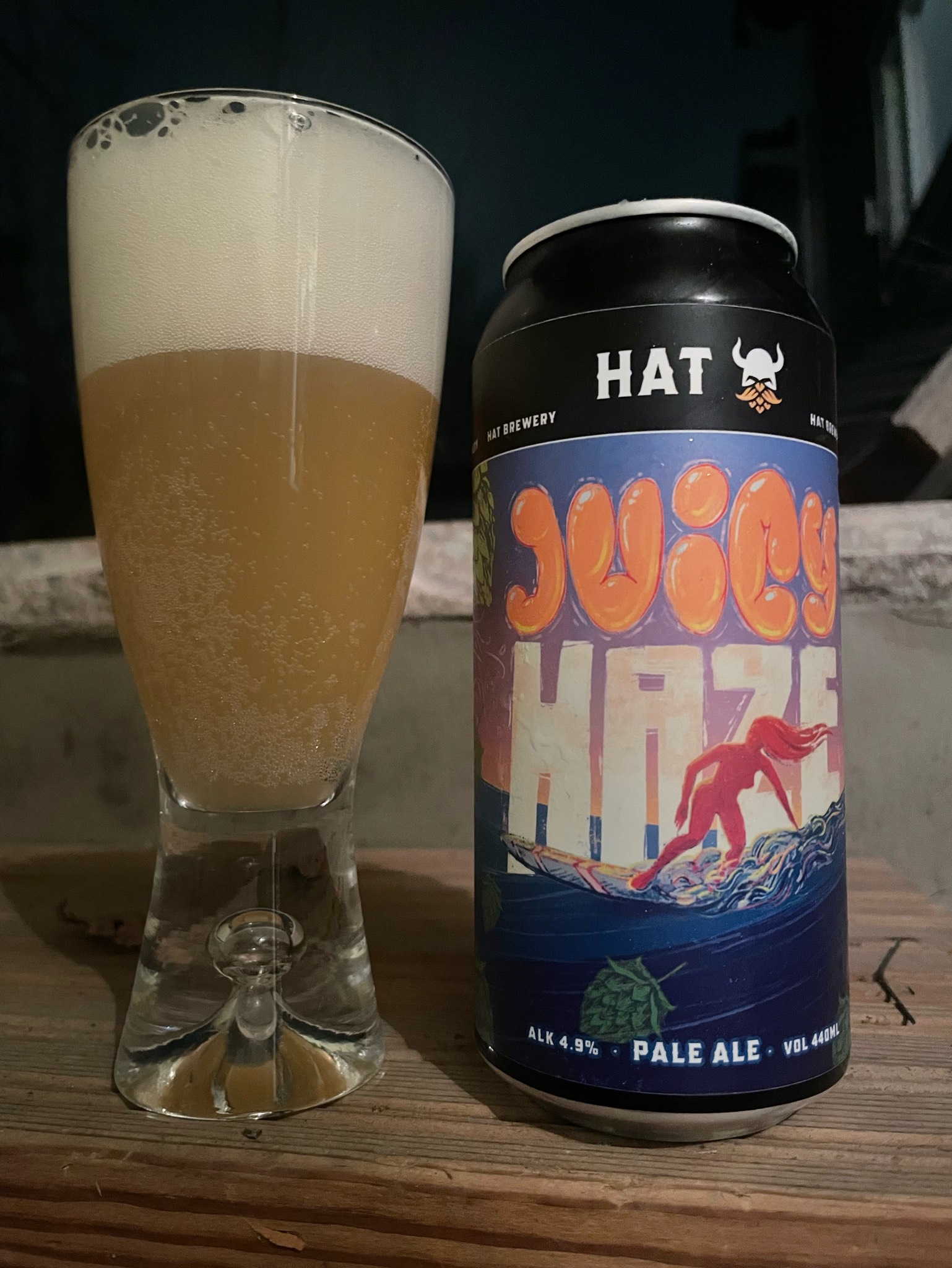 Juicy Hazy Pale Ale, Hat Brewery