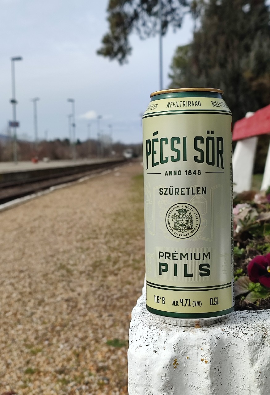 Pécsi Sör Prémium Pils, Hungary