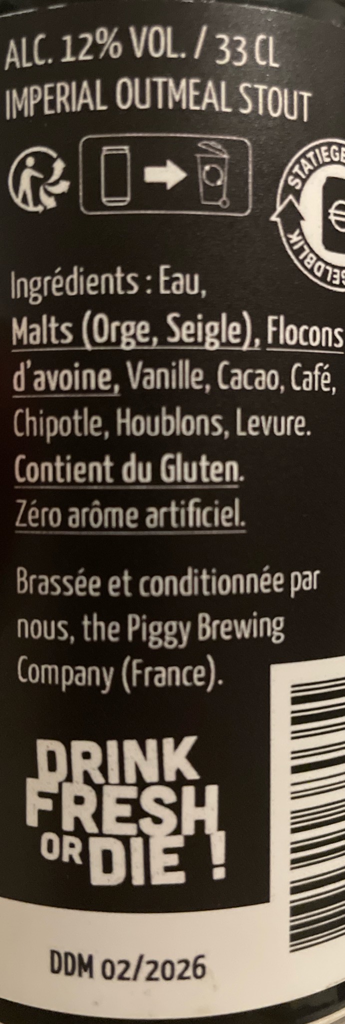 Monstruous Fat Pig Stout Mexican Cake Edition, France