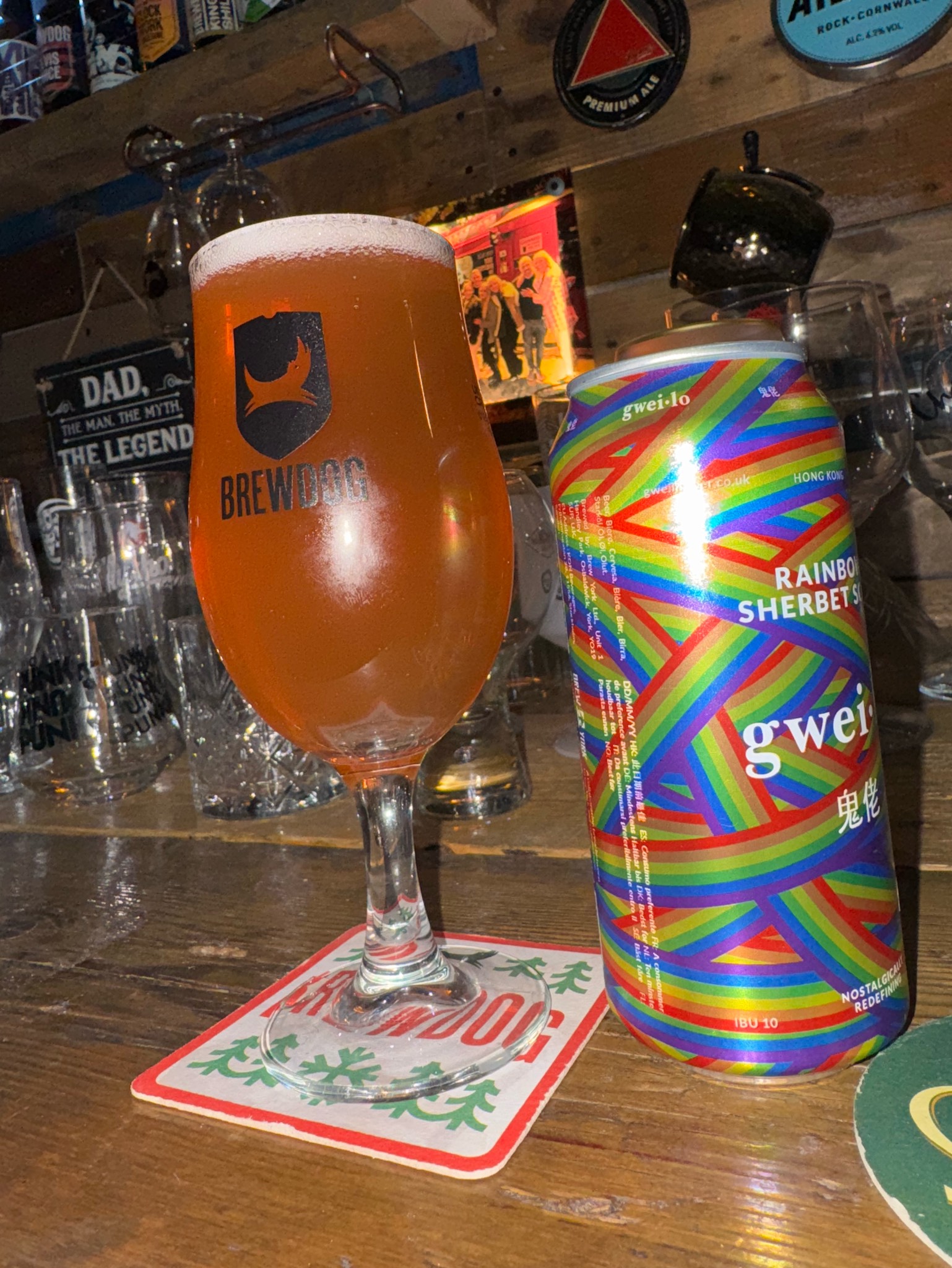 Rainbow Sherbet Sour 4.5%, Hong Kong