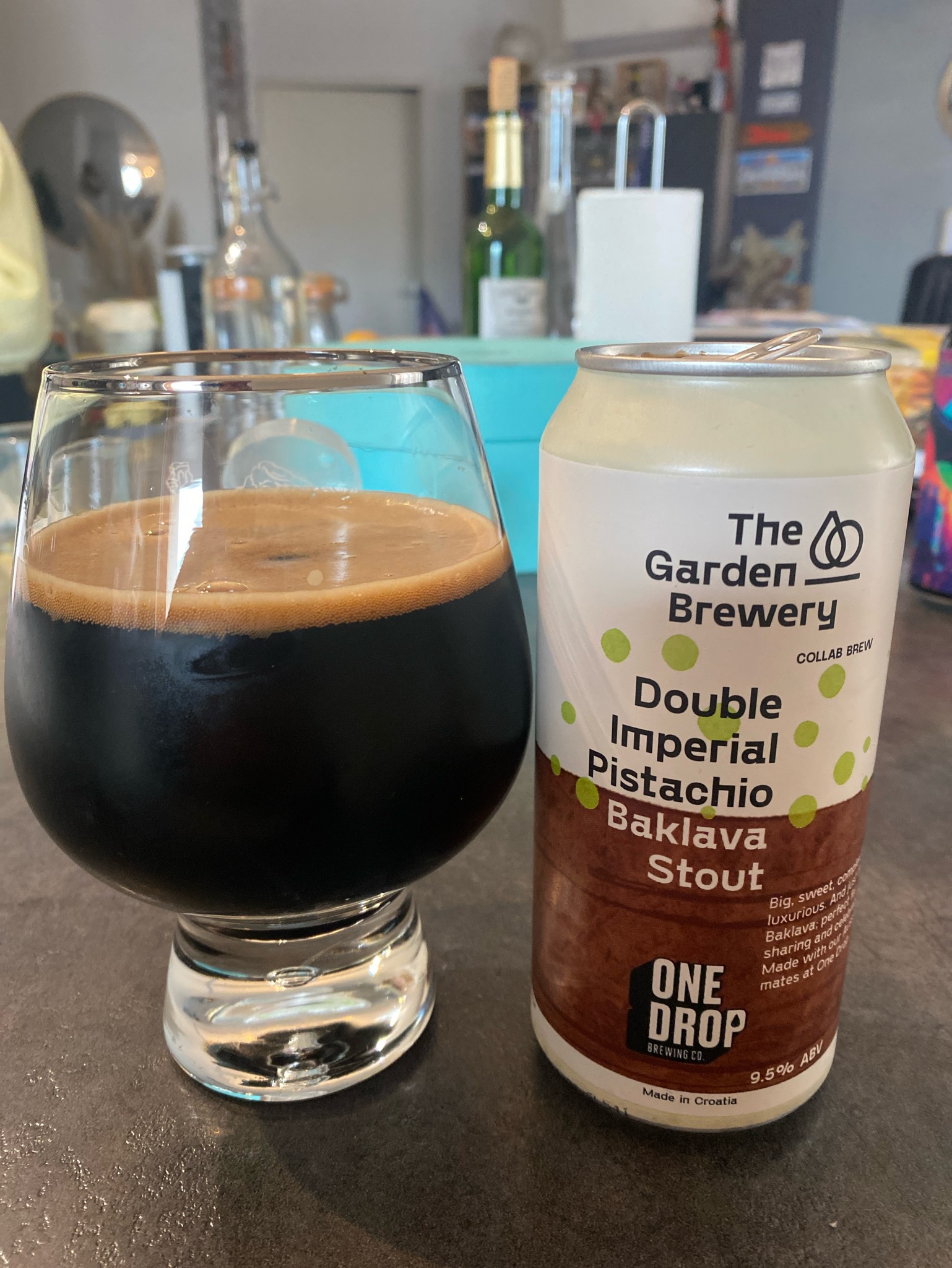 Double impérial pistachio baklava stout, One Drop Brewing Co.