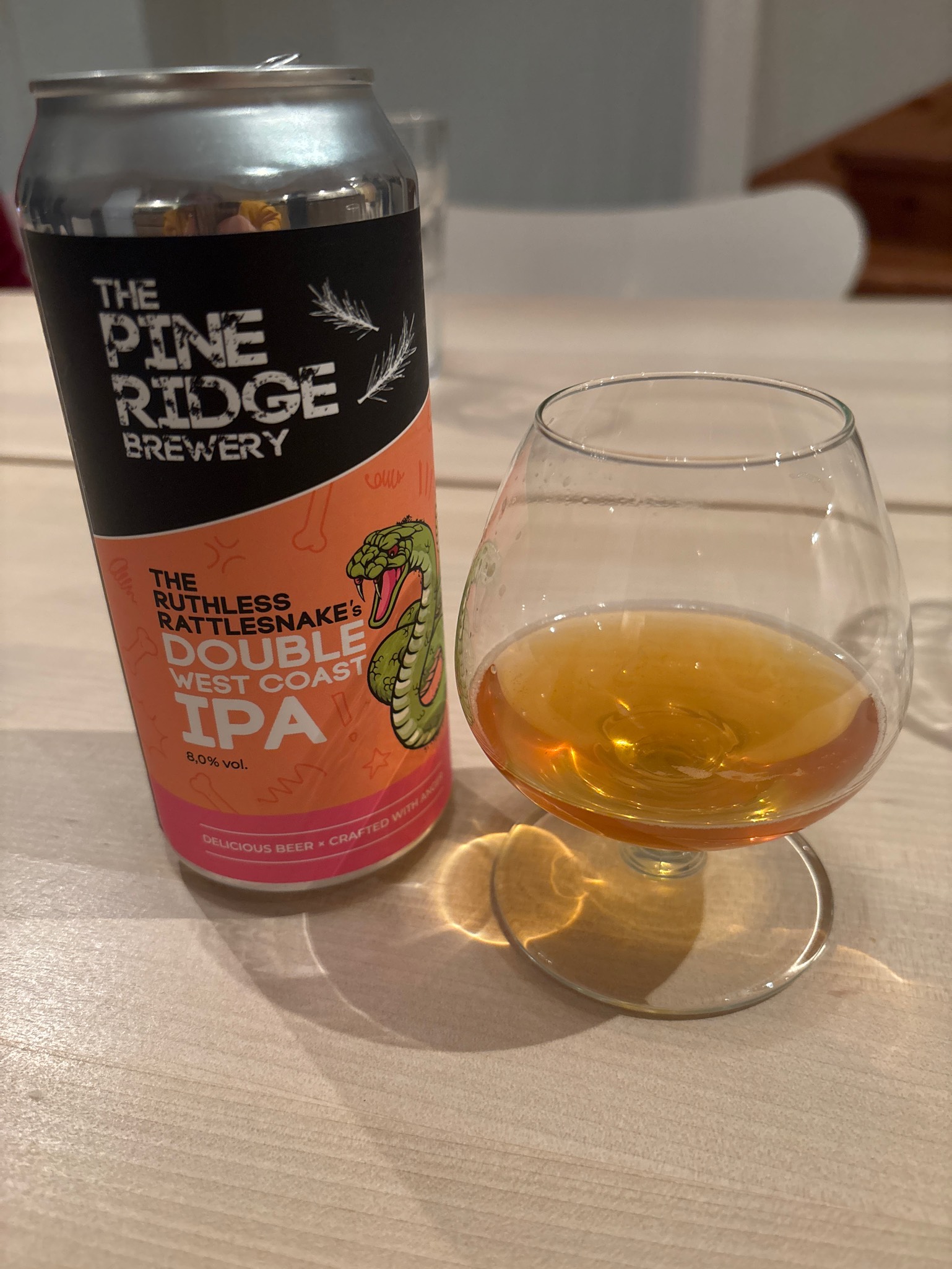 The Ruthless Rattlesnake's Double West Coast IPA, Sweden