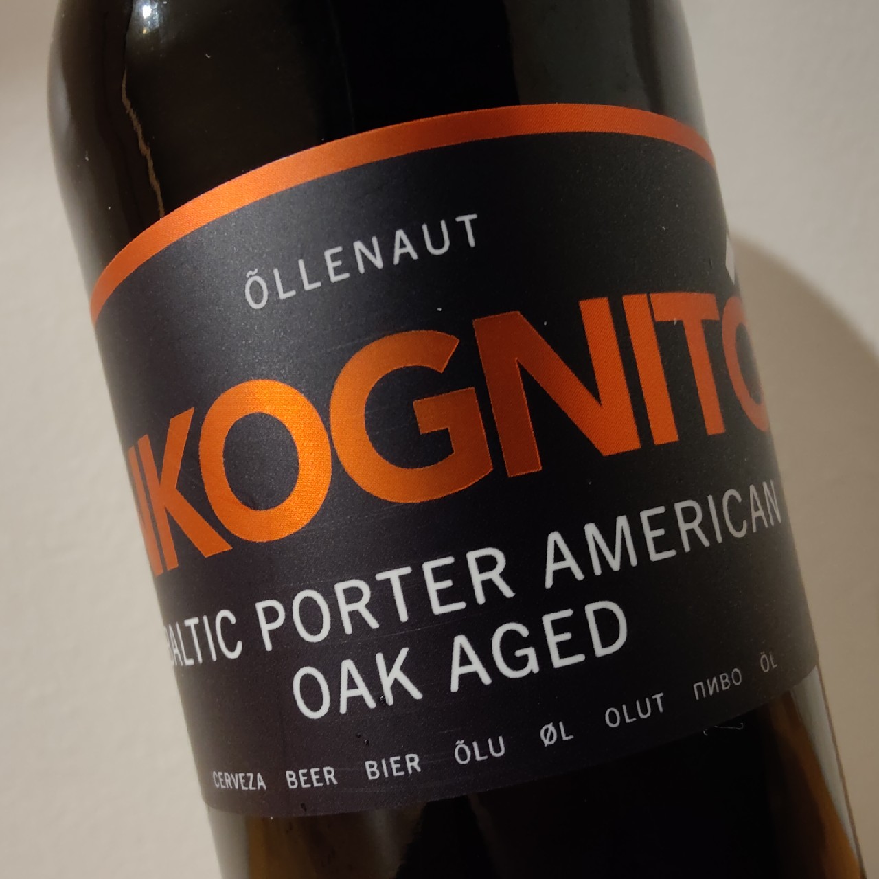Inkognito Baltic Porter American Oak Aged, Estonia