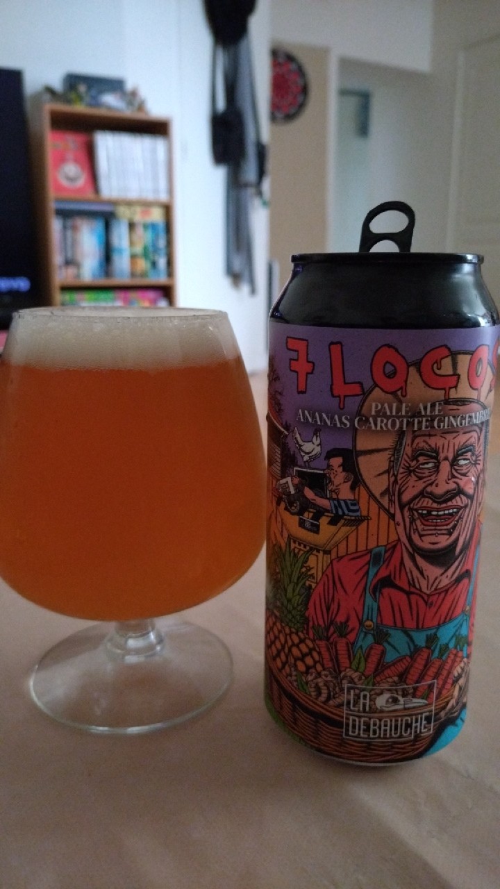 7 Locos - Pale Ale Ananas Carotte Gingembre, France