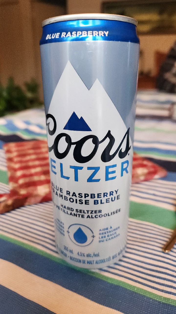 Coors seltzer blue raspberry, United States
