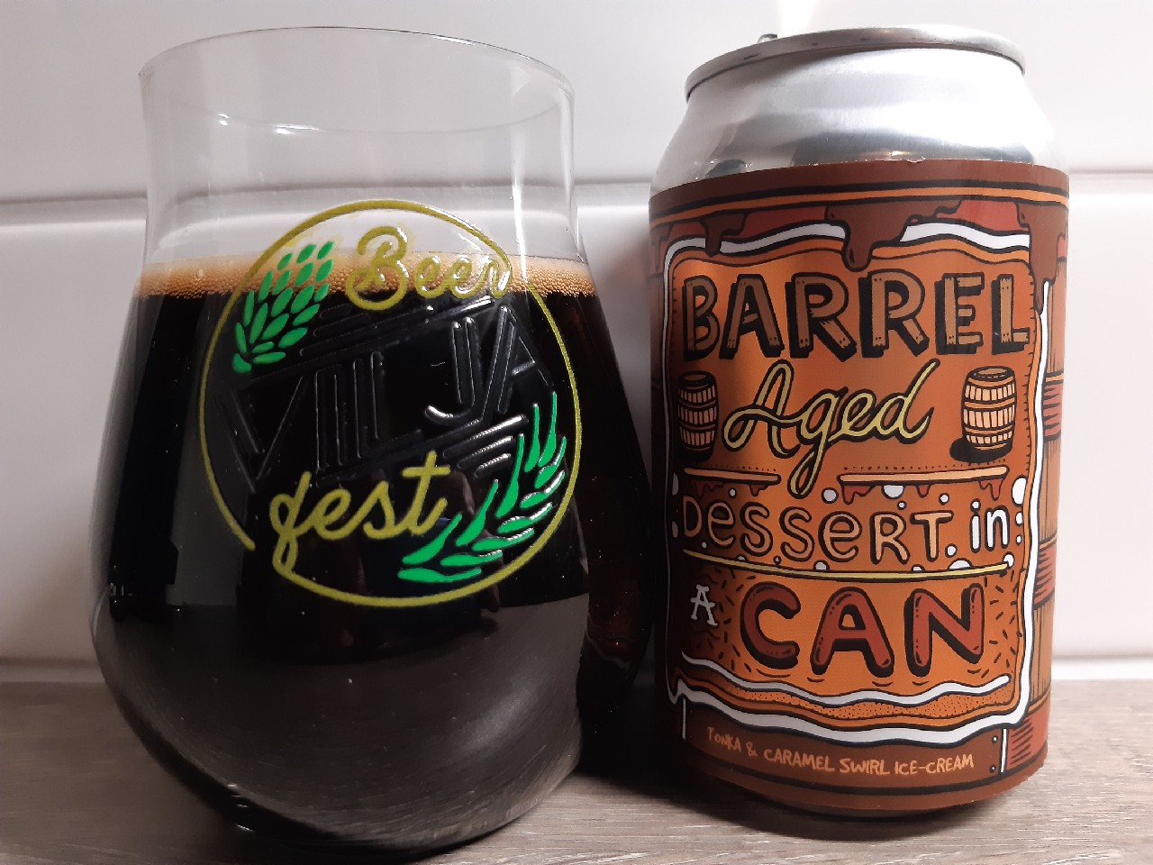 Barrel Aged Dessert In A Can - Tonka & Caramel Swirl Ice Cream, Norway