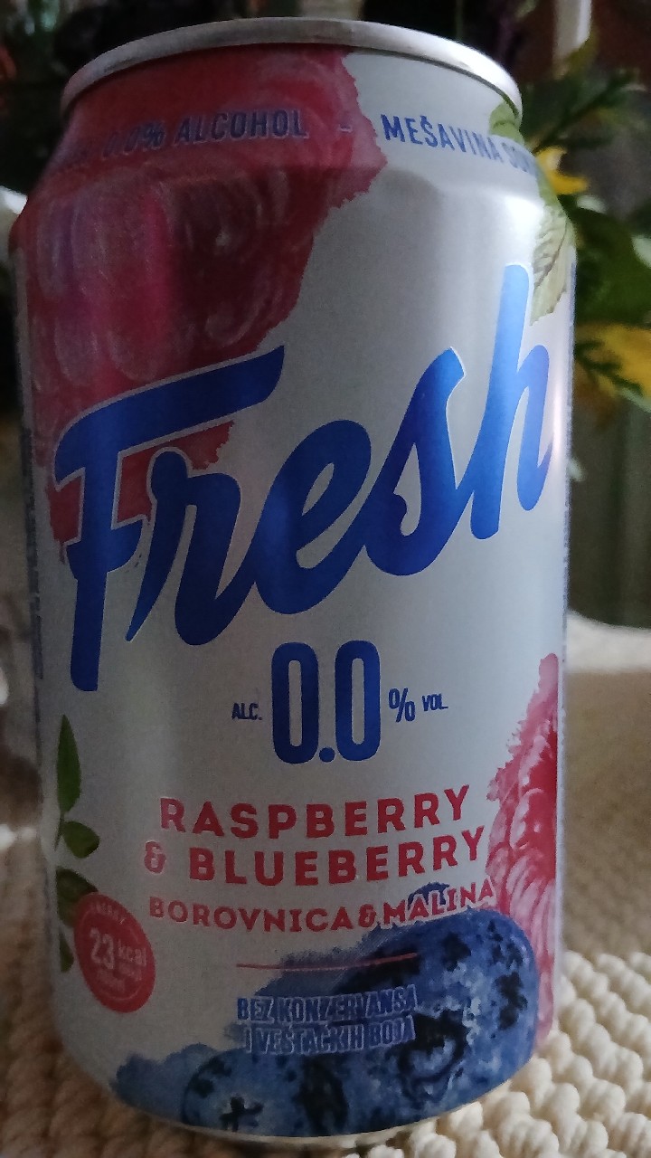 Fresh 0.0% Raspberry & Blueberry, Serbia