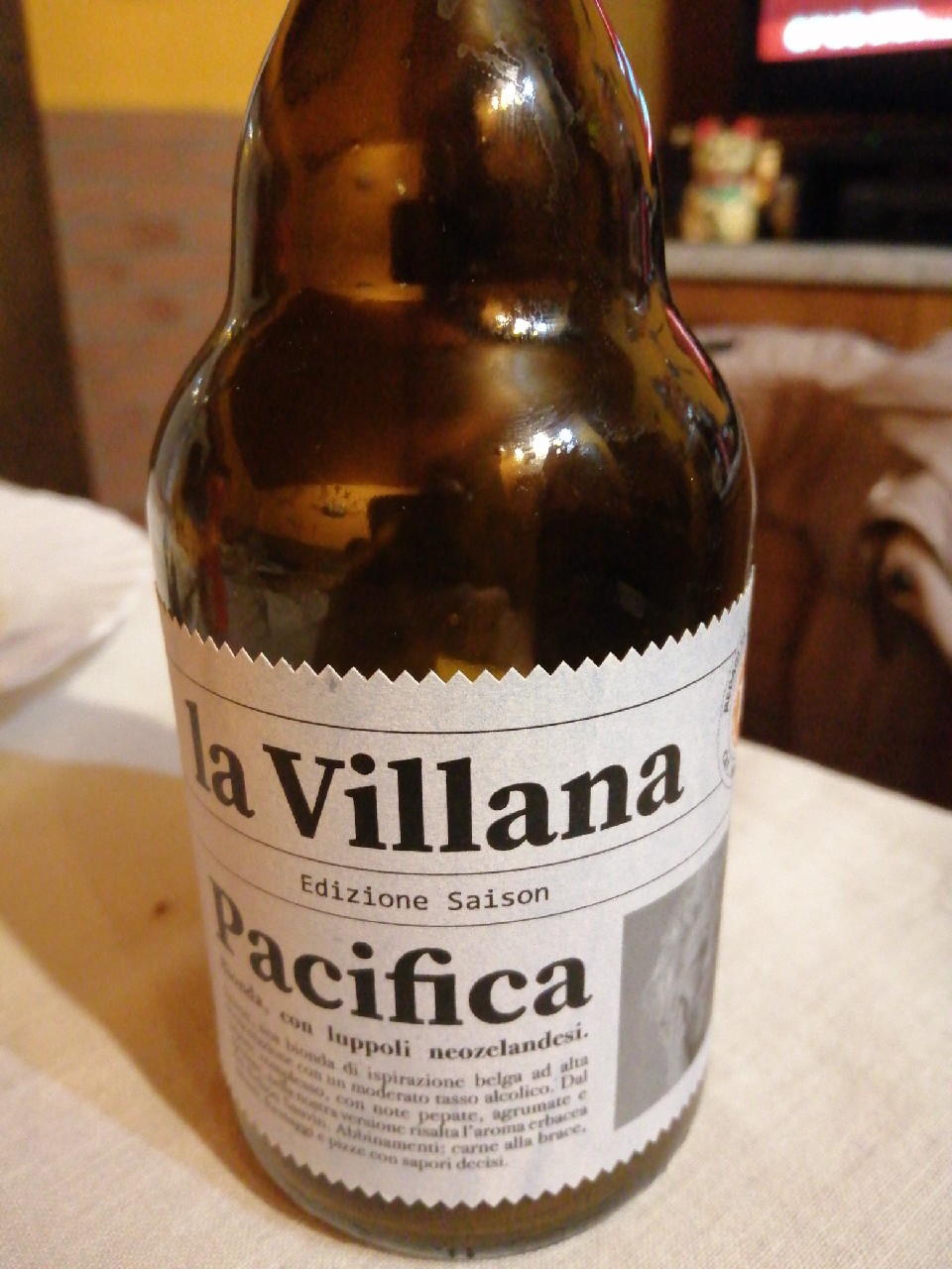 pacifica, Birrificio La Villana