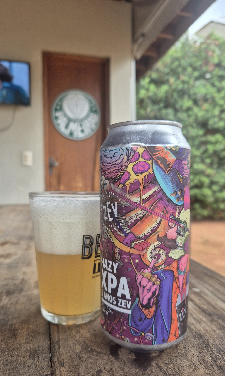 HAZY XPA 6 Anos ZEV, Cervejaria ZEV