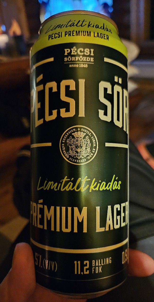 Pécsi Sör Prémium Lager, Hungary