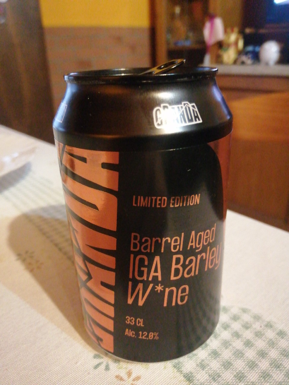 barrel aged iga barley w*ne, Italy
