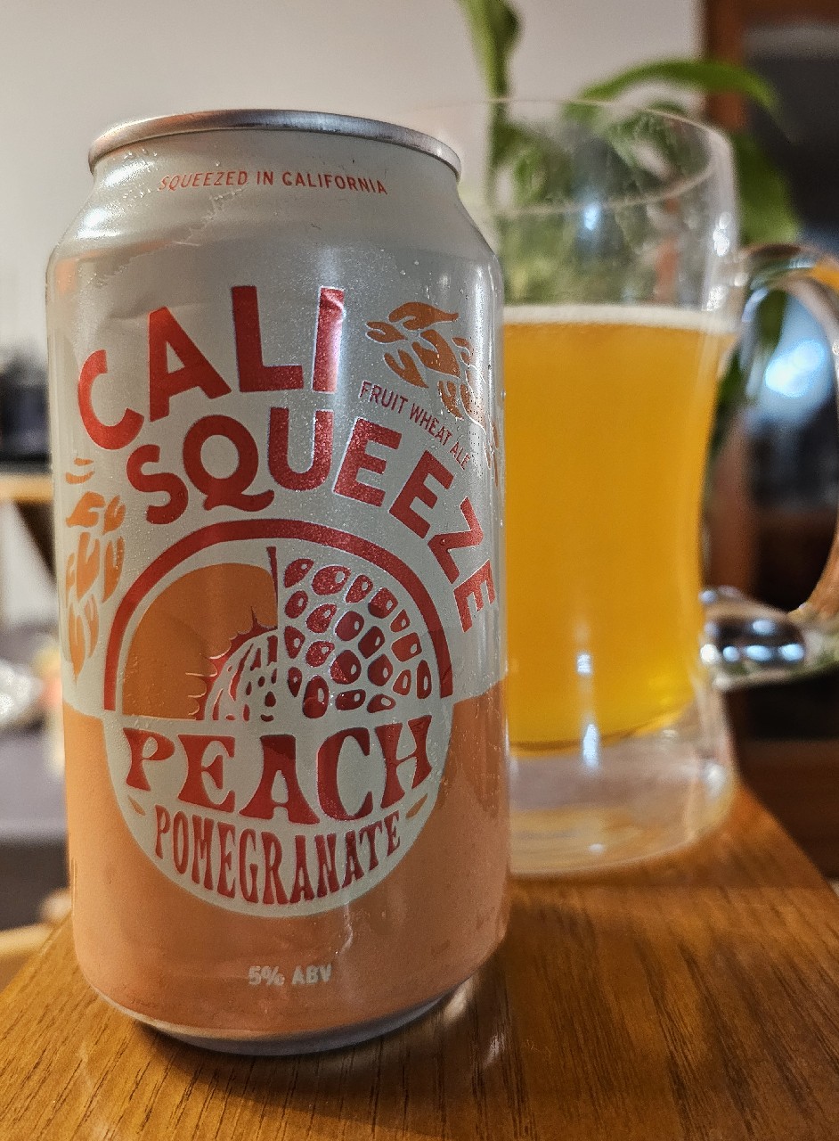 Cali squeeze peach wheat ale, United States