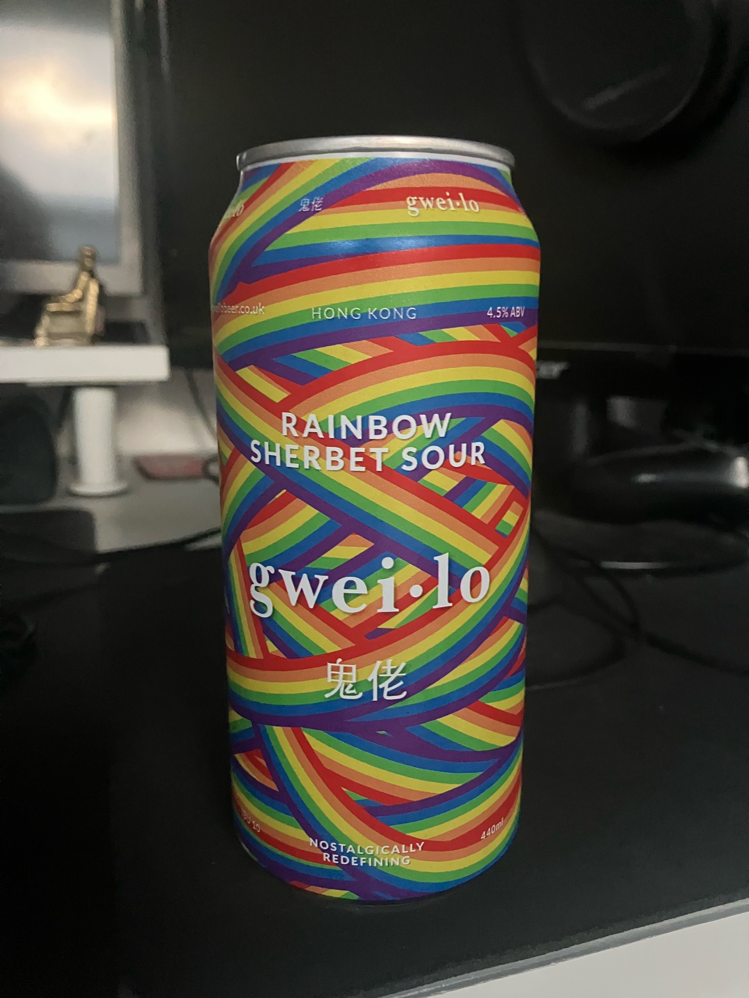 Rainbow Sherbet Sour 4.5%, Hong Kong