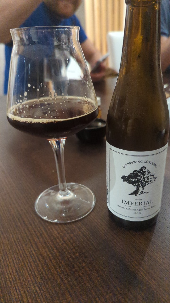 #400 Imperial burbon barrel aged barley wine, Sweden