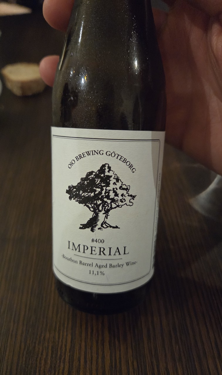#400 Imperial burbon barrel aged barley wine, Sweden