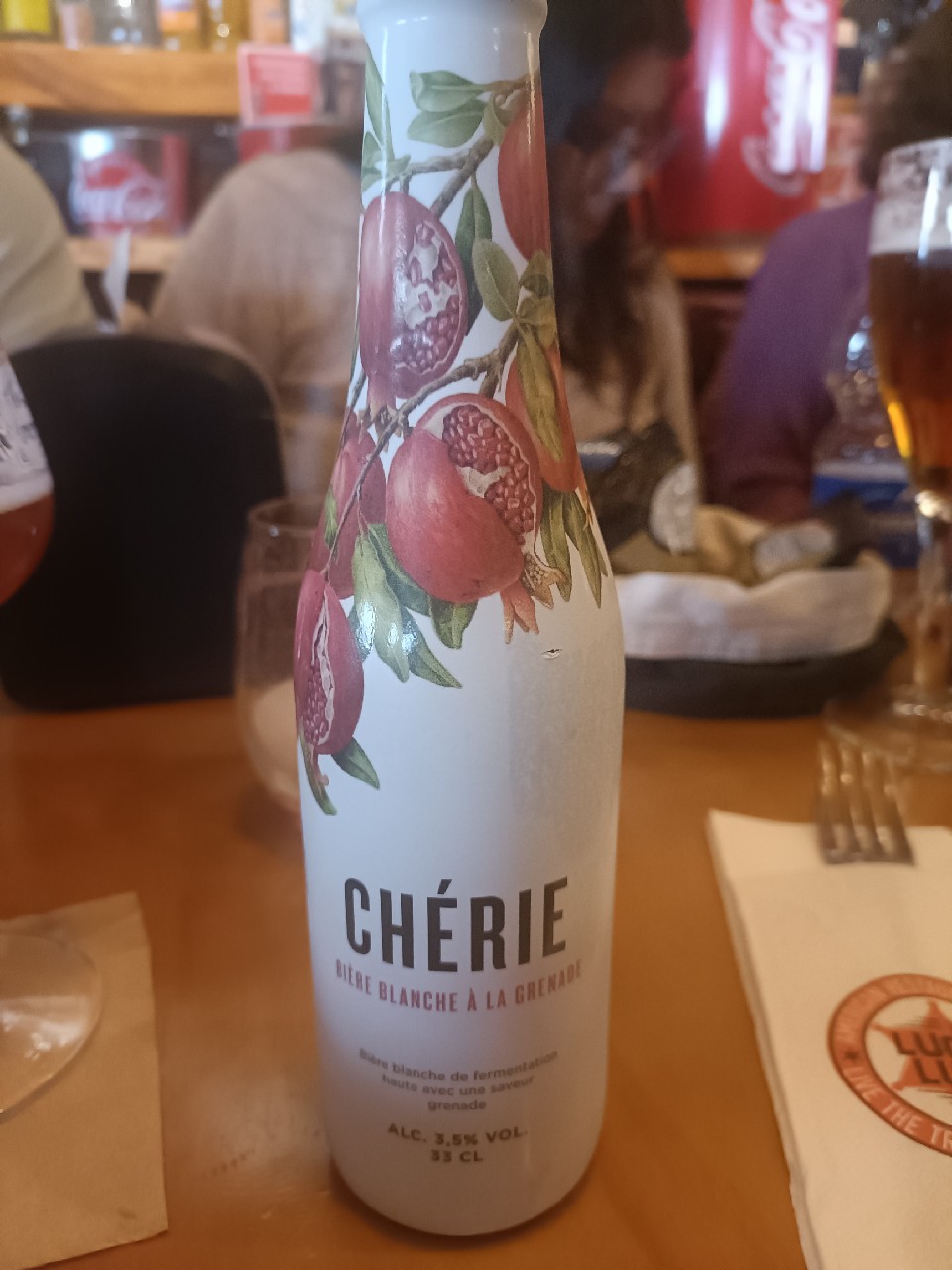 Chérie Bière Blanche à la Cerise, Belgium