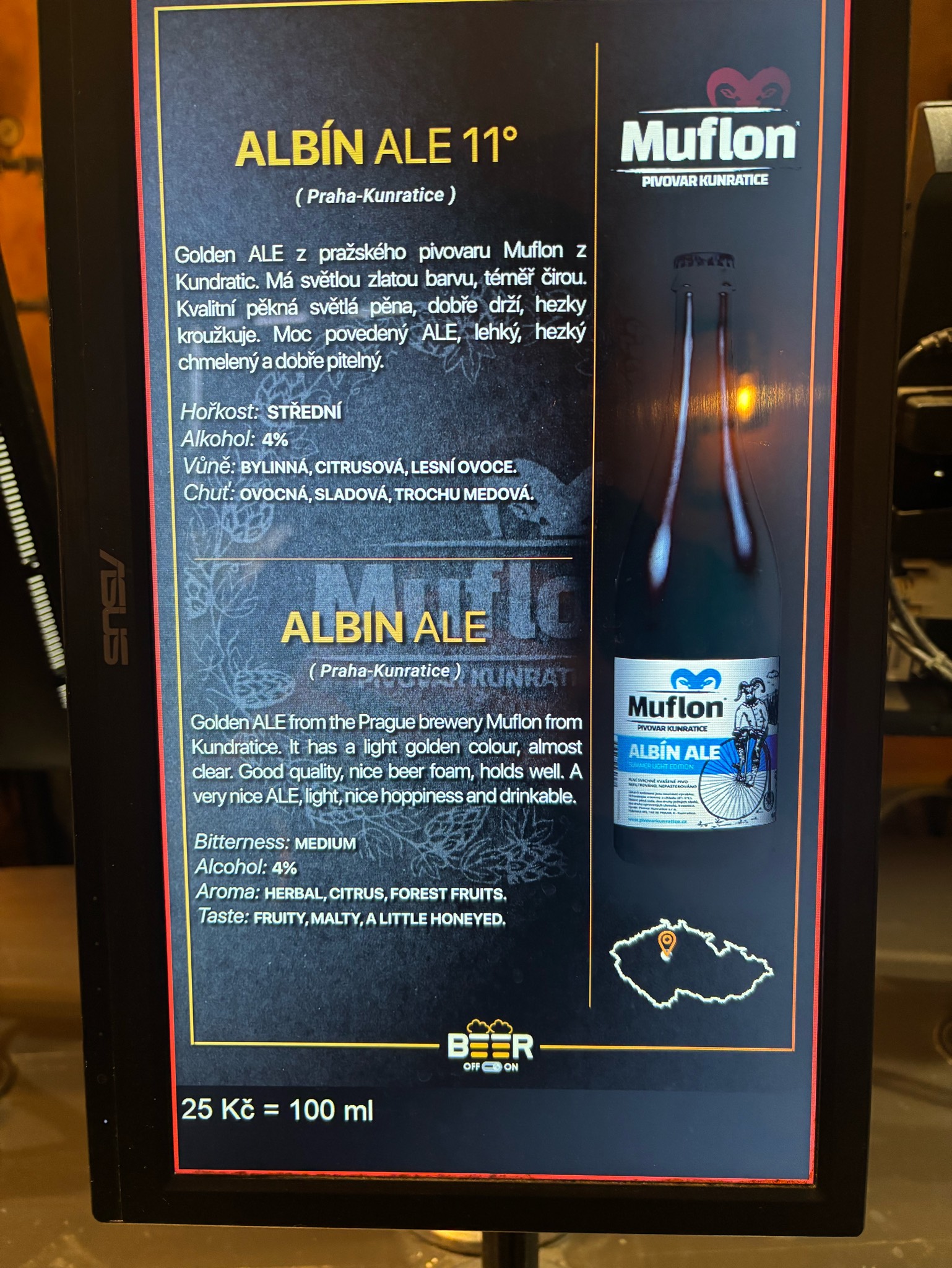 ALBIN ALE 11°, Pivovar Muflon