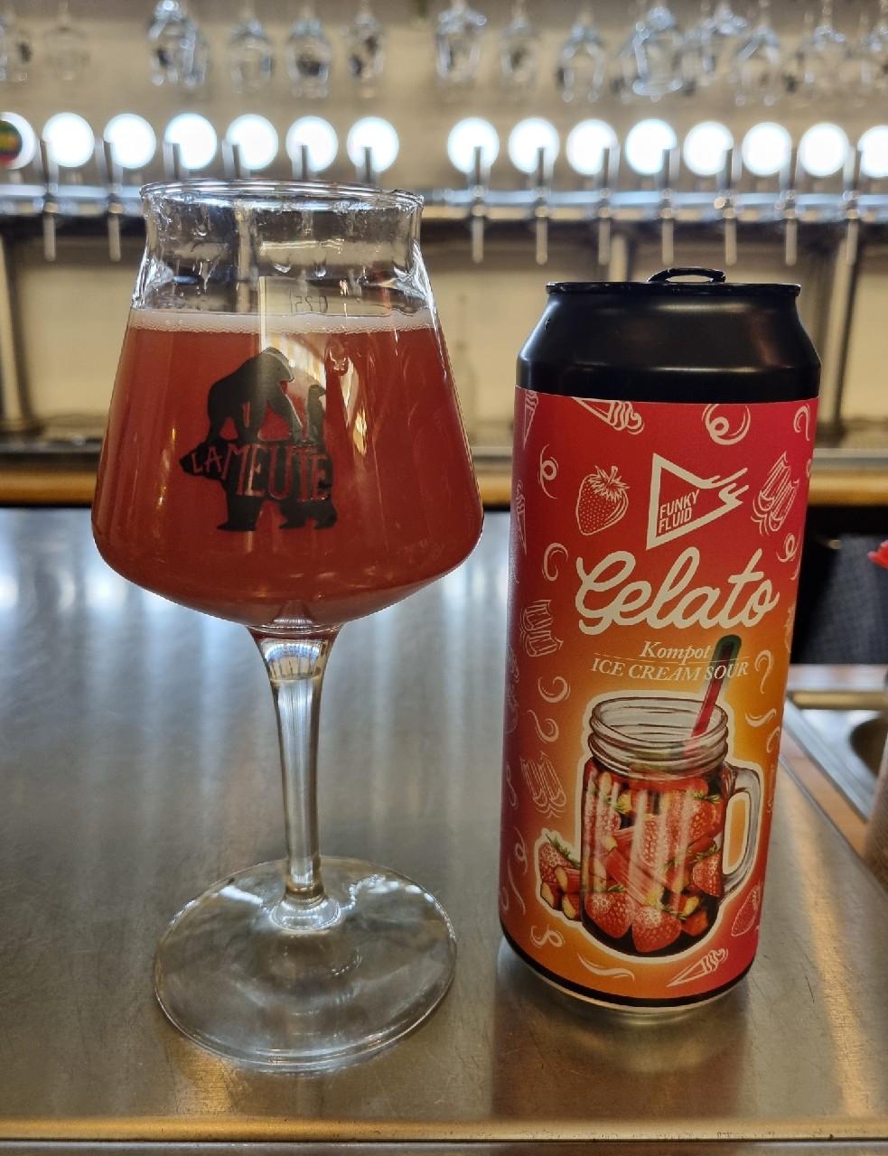 gelato kompot ice cream sour, Poland