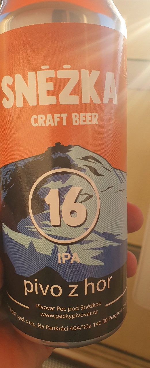 Sněžka IPA 16°, Pecky Pivovar
