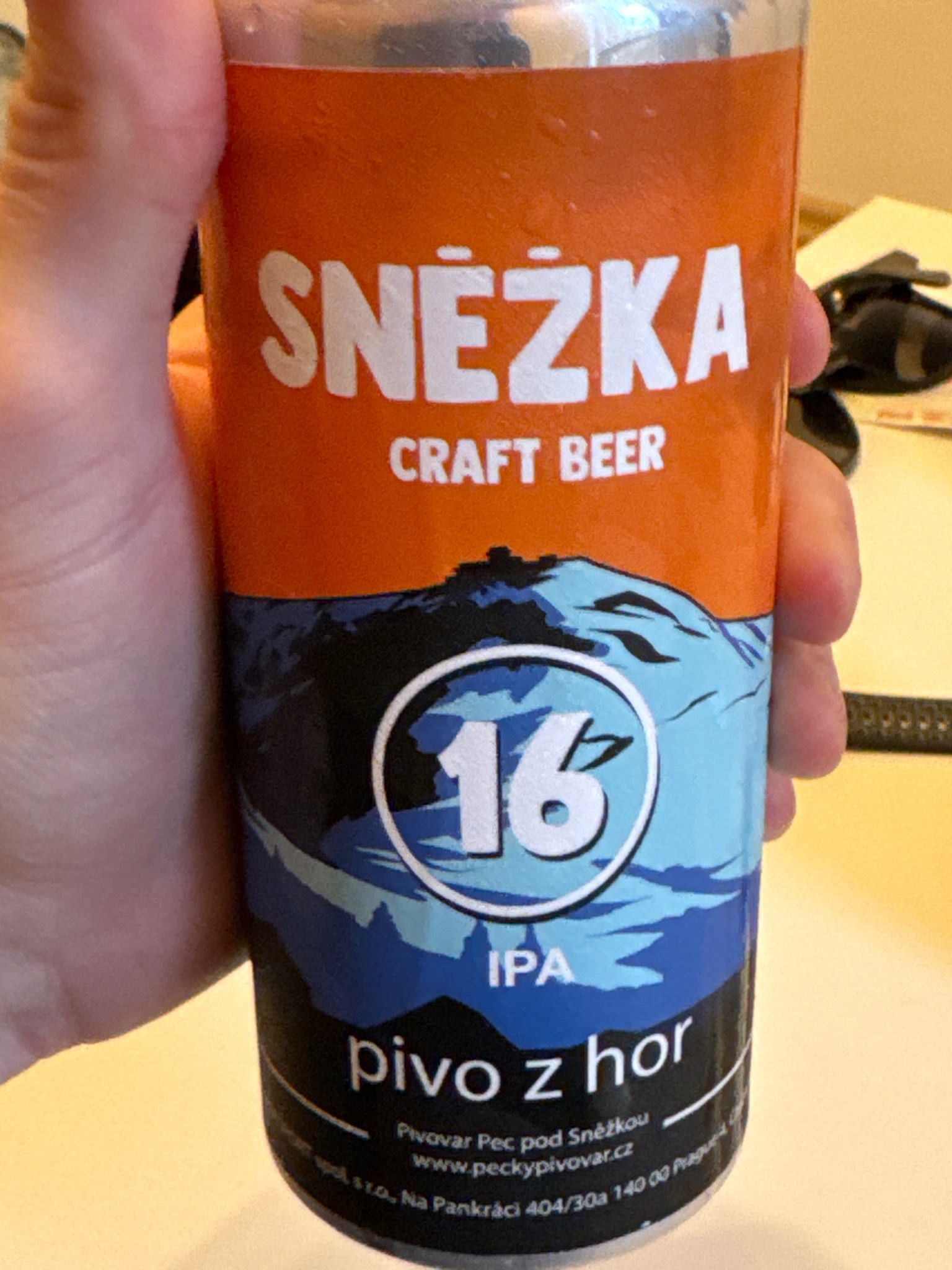 Sněžka IPA 16°, Pecky Pivovar