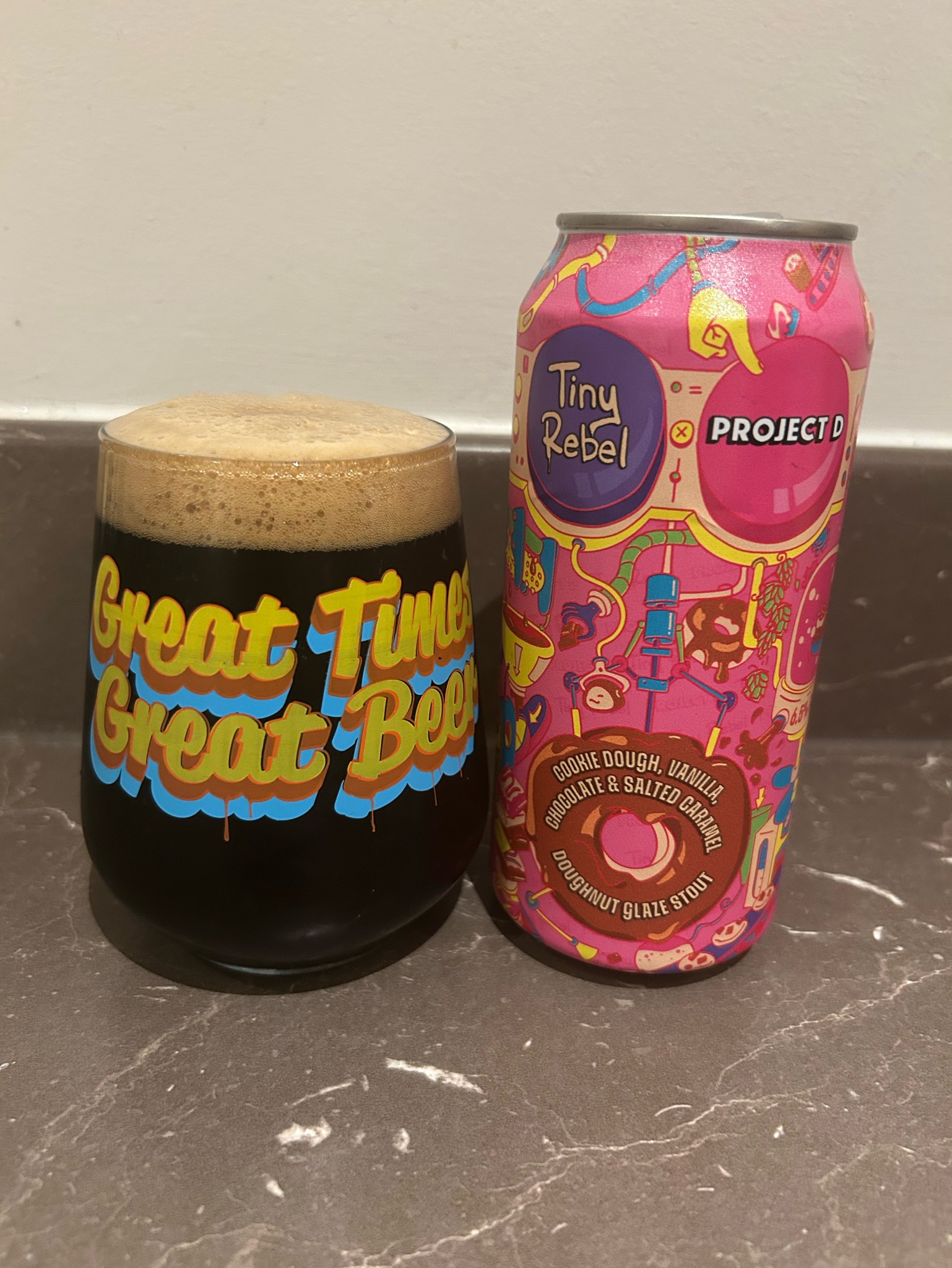 Cookie Dough, Vanilla, Chocolate & Salted Caramel Doughnut Glaze Stout, Wales