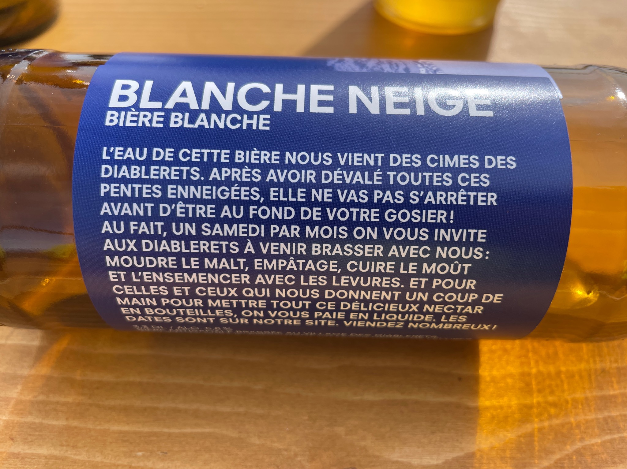 Diablerets Blanche Neige, Brasserie des Diablerets