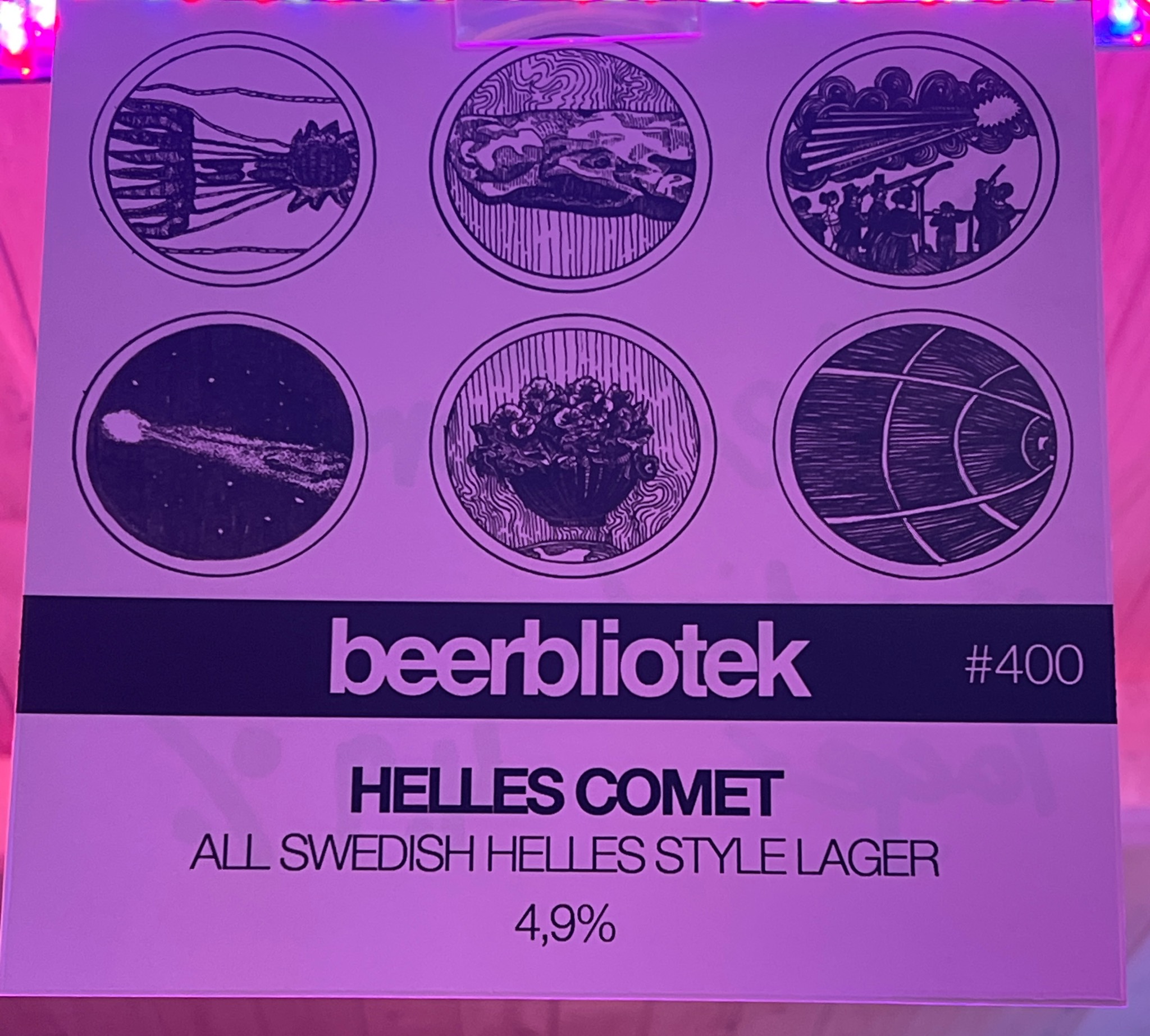 Helles Comet, Sweden