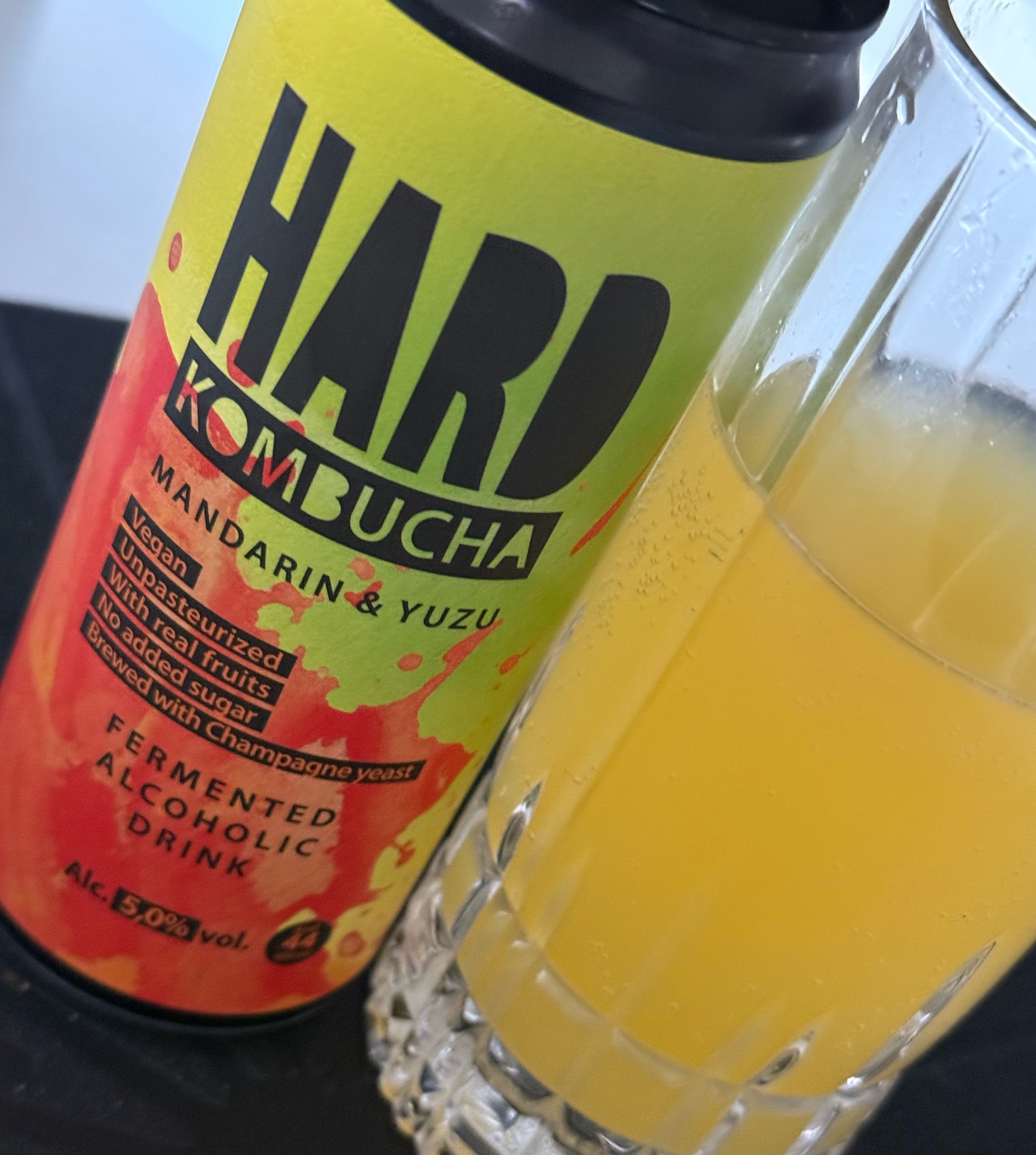 Hard Kombucha Mandarin & Yuzu, Rudy's Kombucha