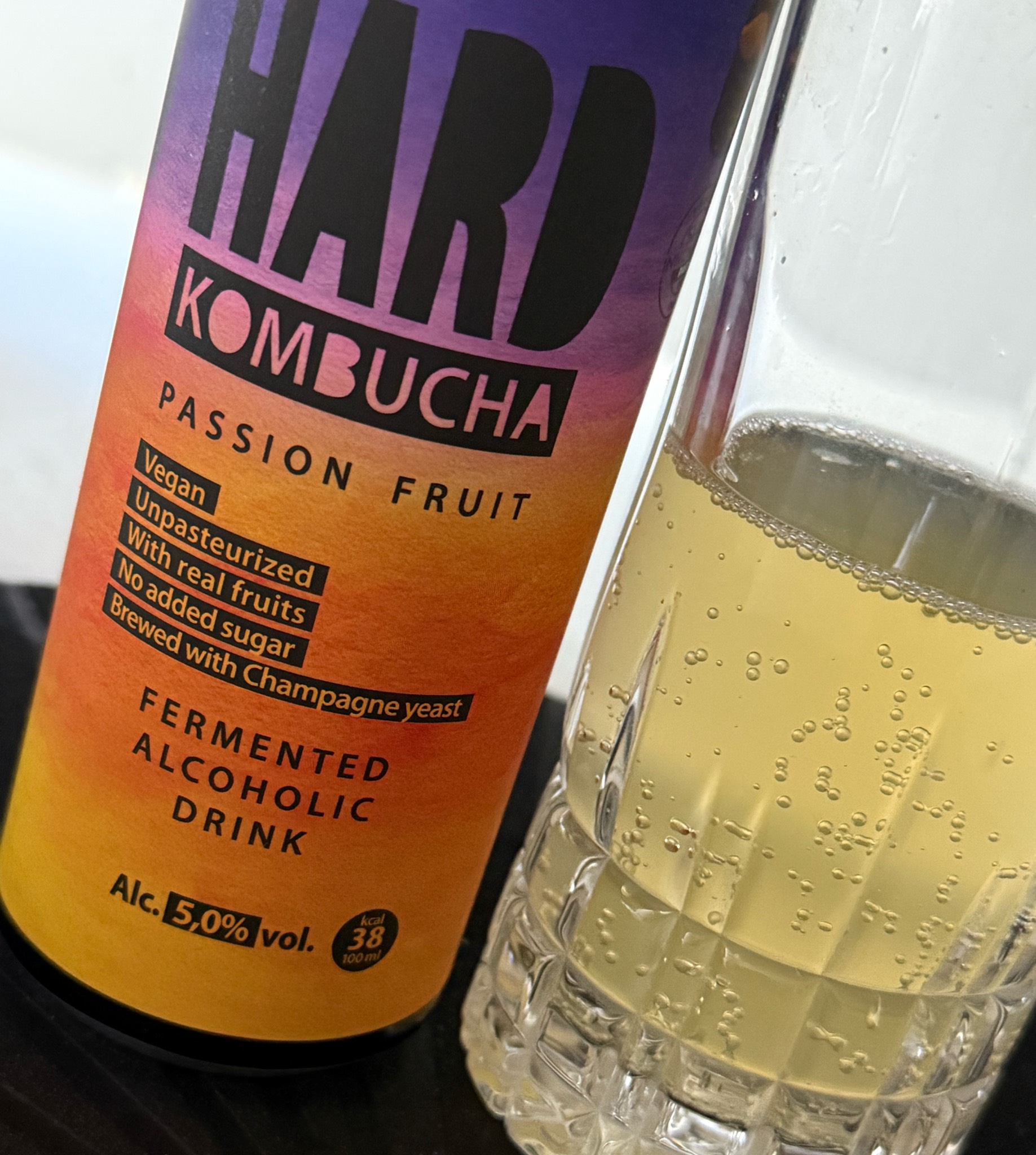 Hard Rudy's Kombucha Passion Fruit, Rudy's Kombucha