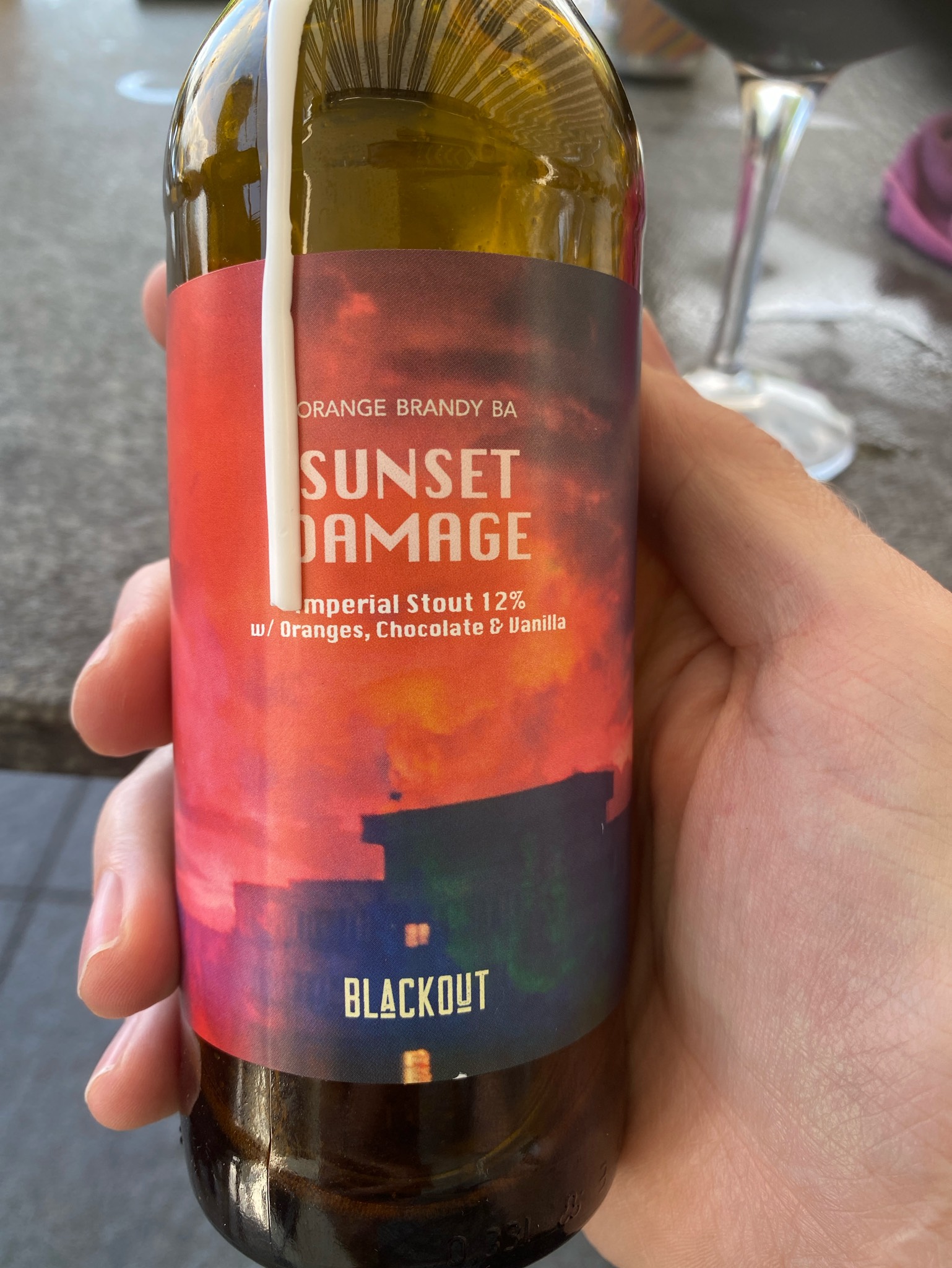 sunset damage wild turkey BA, Romania