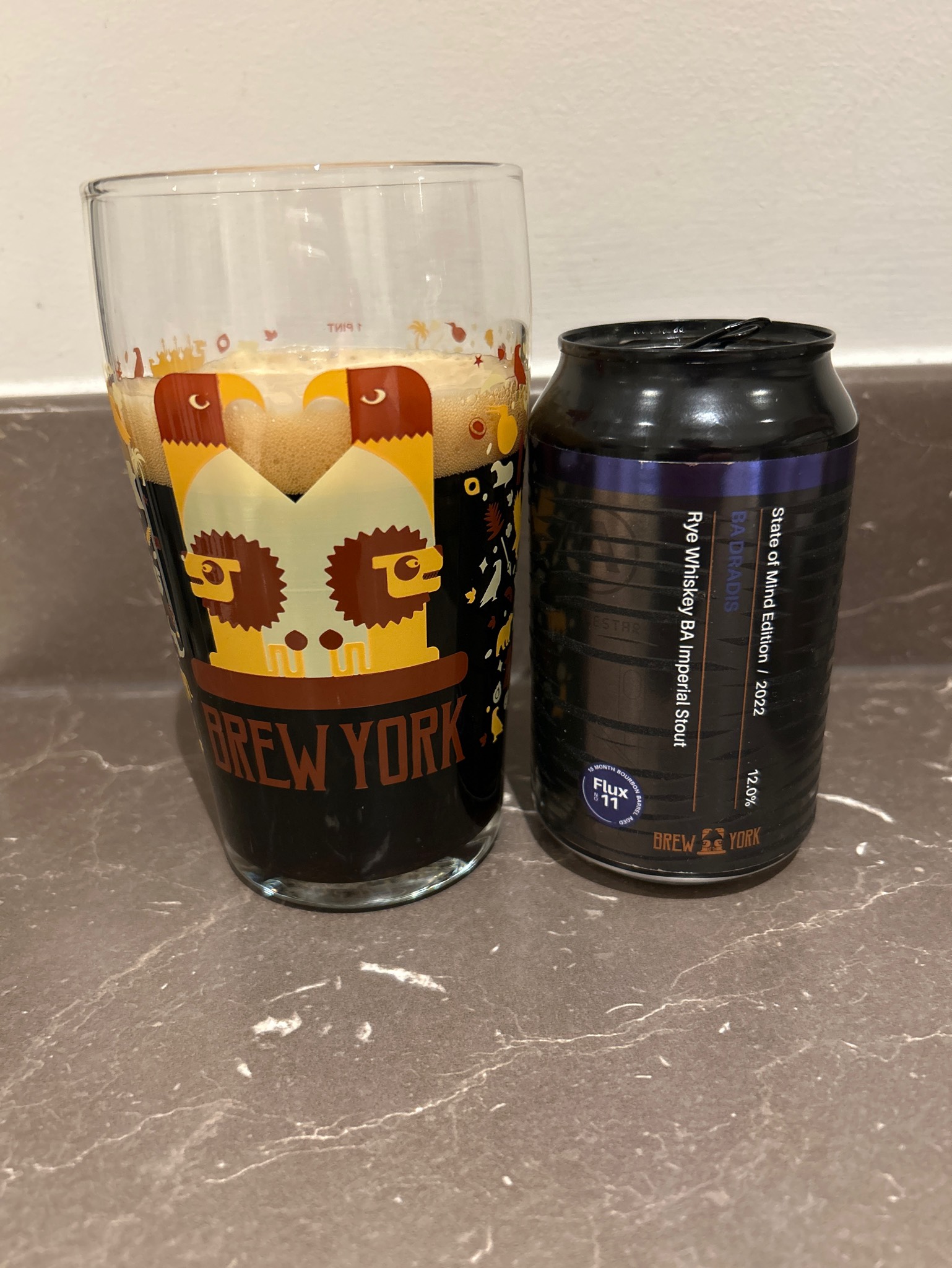 rye whiskey BA imperial stout, England