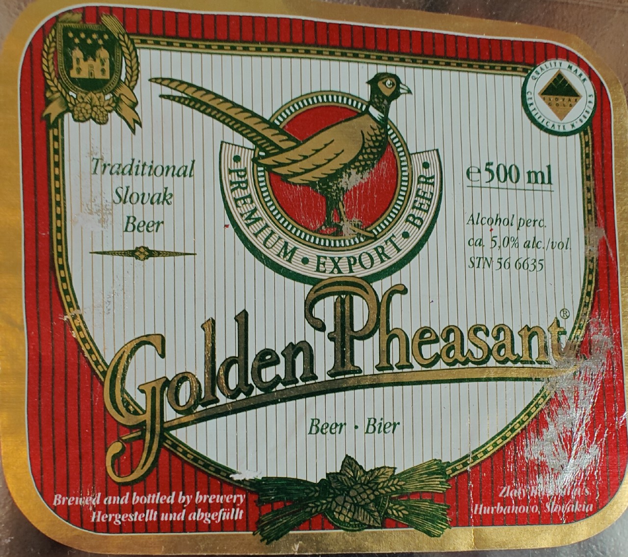 Golden Pheasant, Slovakia