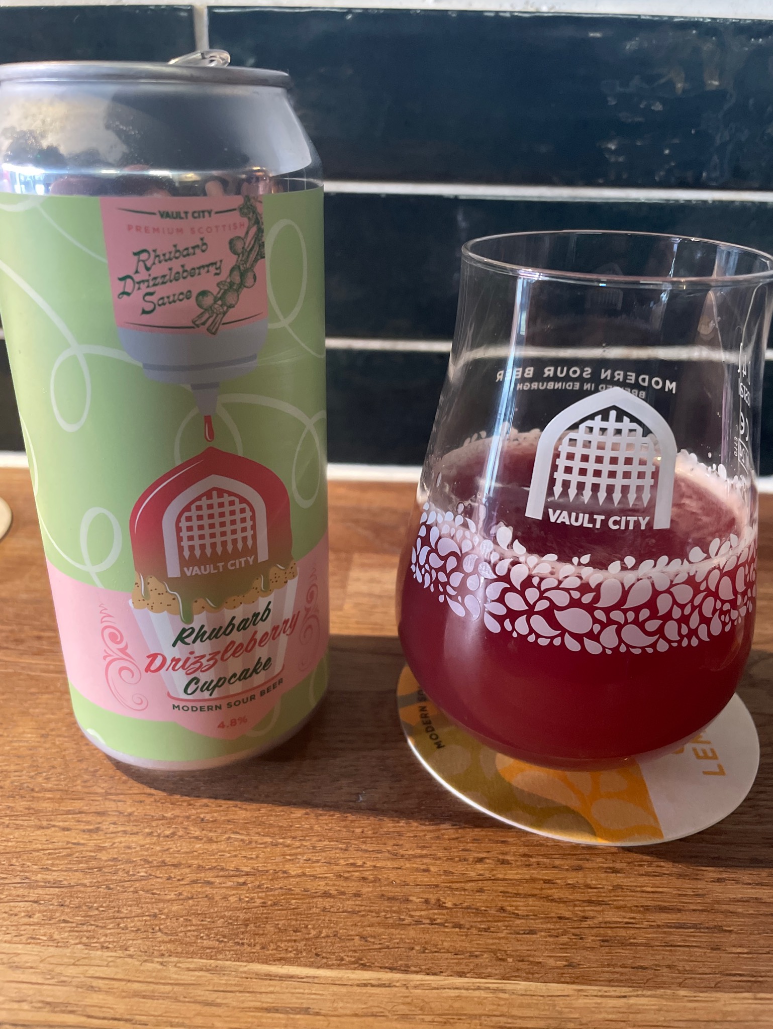 Rhubarb Drizzleberry Cupcake, Scotland