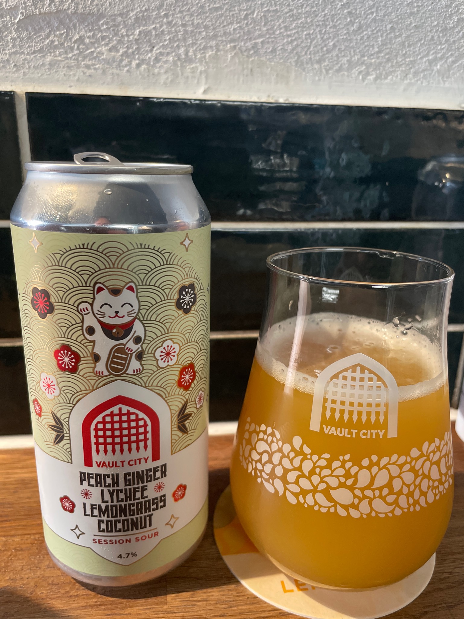 Peach Ginger Lychee Lemongrass Coconunt Sour, Scotland