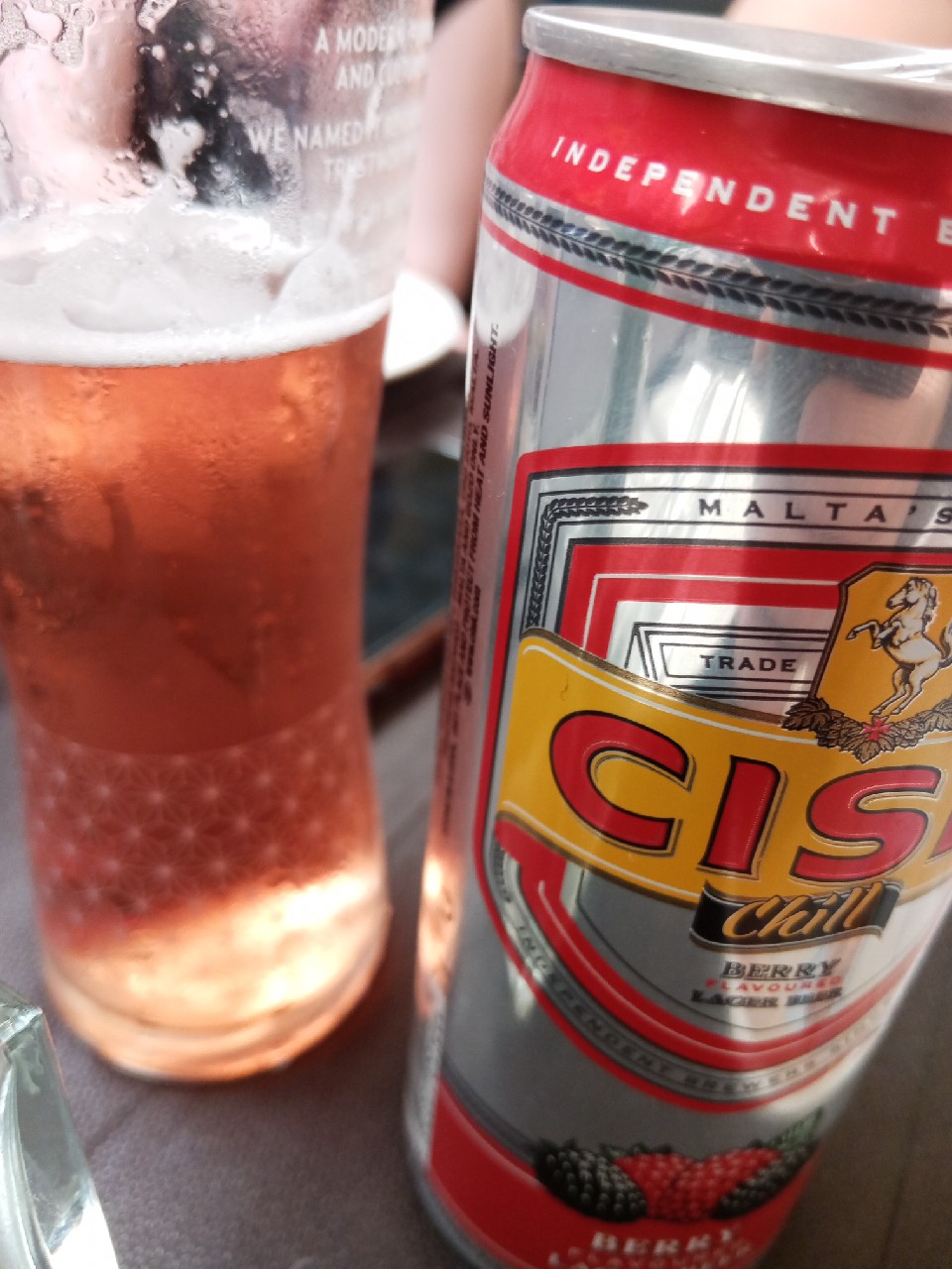 Cisk Chill Berry Flavoured Lager Beer, Malta