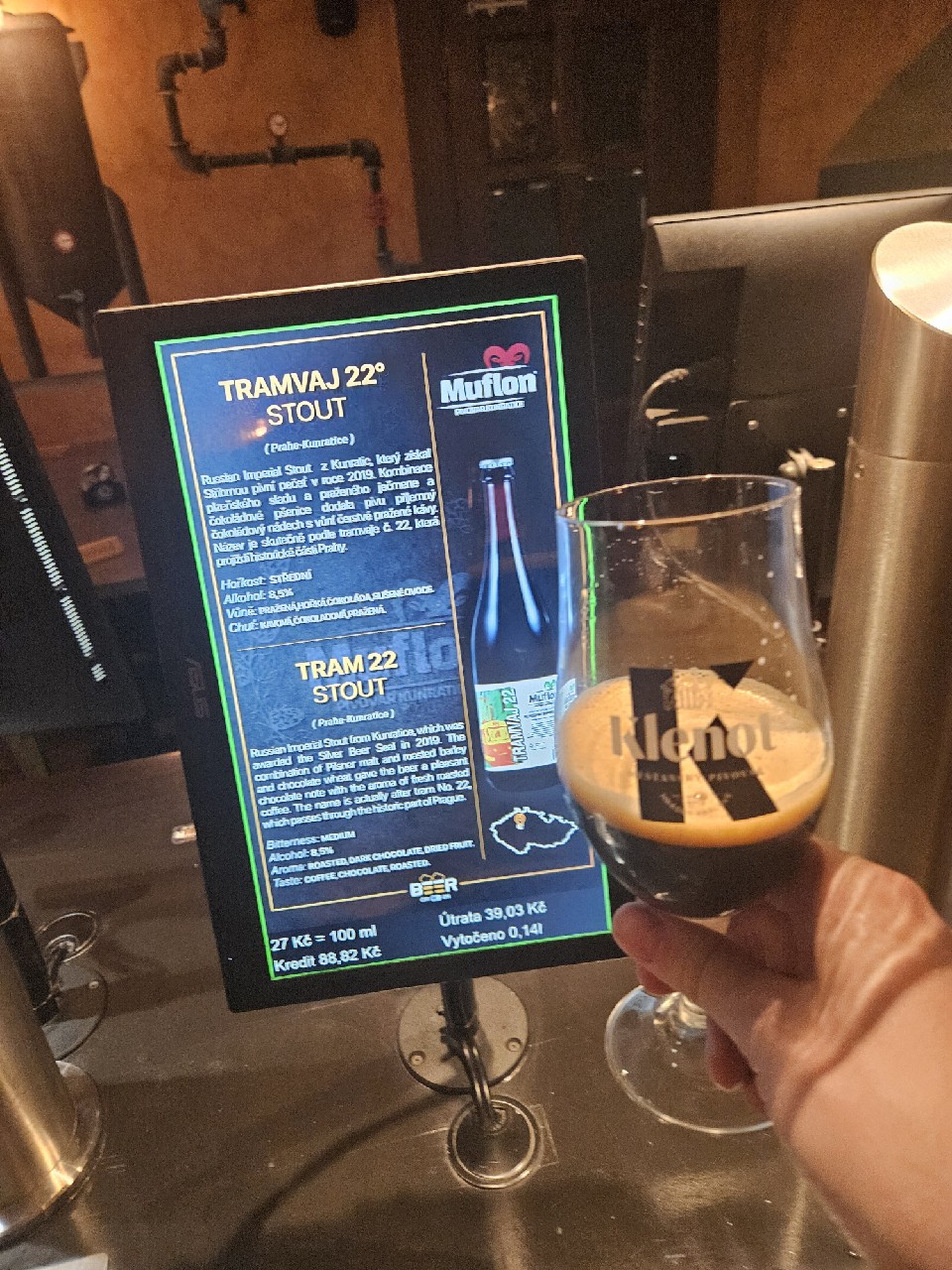 Tramvaj 22, Pivovar Muflon