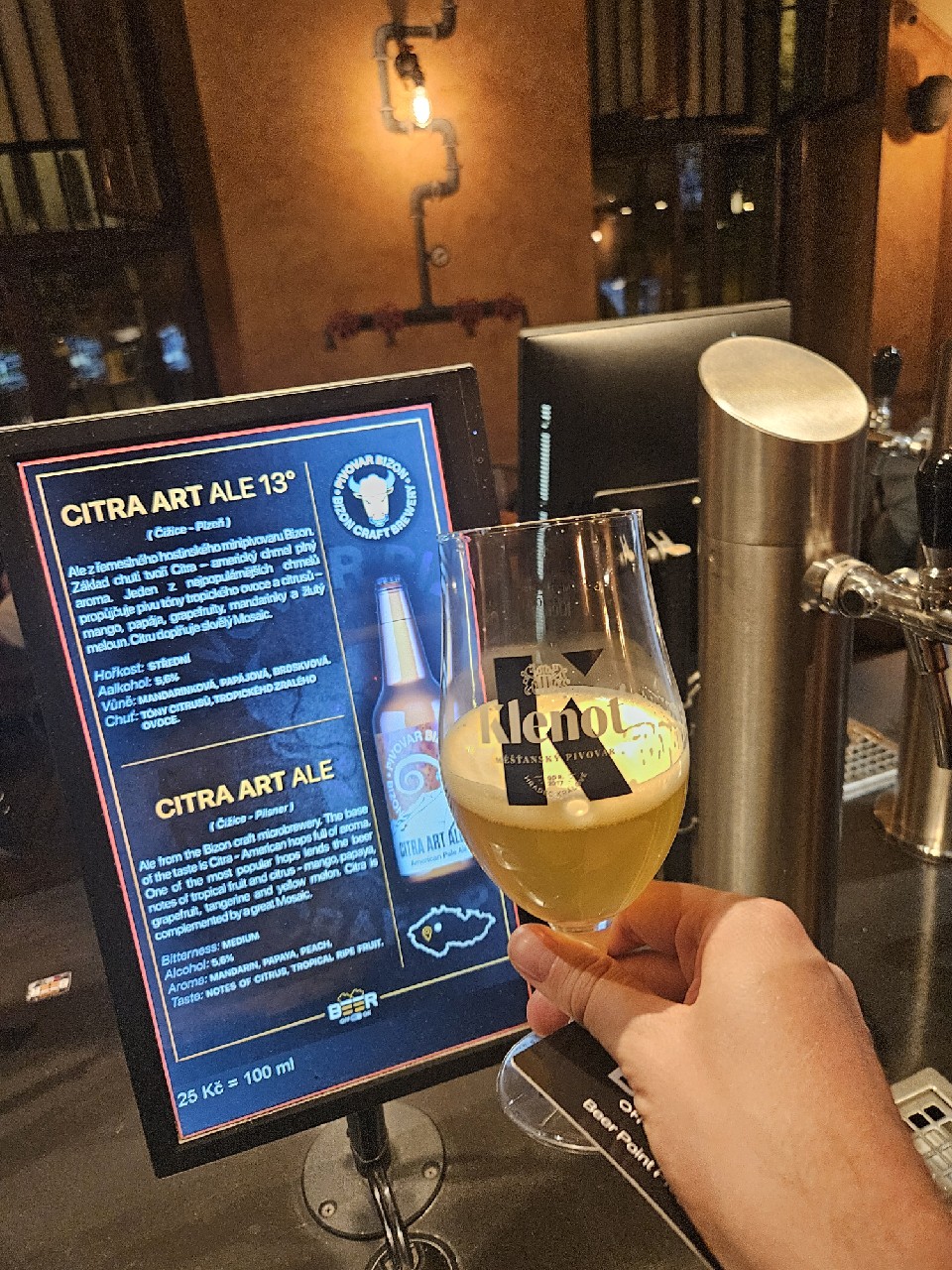 Citra Art Ale 13°, Czech Republic