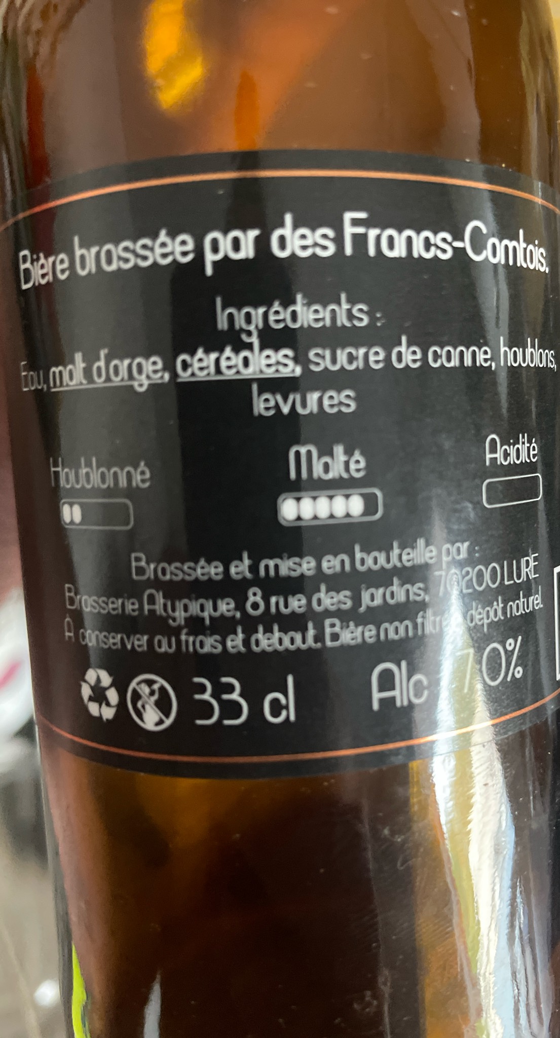 Atypique Ambrée, Brasserie Atypique